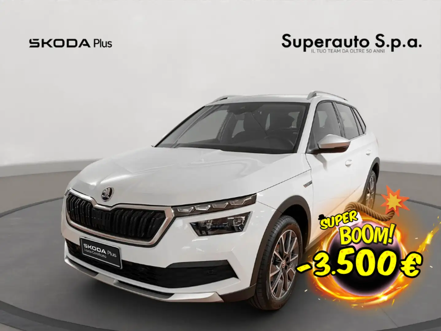 Skoda Kamiq 1.0 TSI 110 CV DSG ScoutLine Bianco - 1