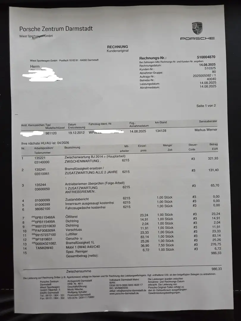 Porsche Cayman ,Inspektion NEU,WR,Sport Chrono Paket,Unfallfrei Schwarz - 2