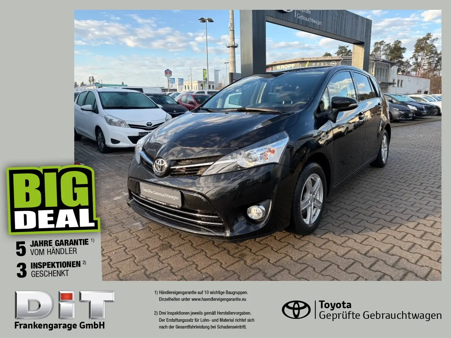 Toyota Verso 1.8 Edition-S+ Navi, Kamera, SHZ, 8-fach Schwarz - 1