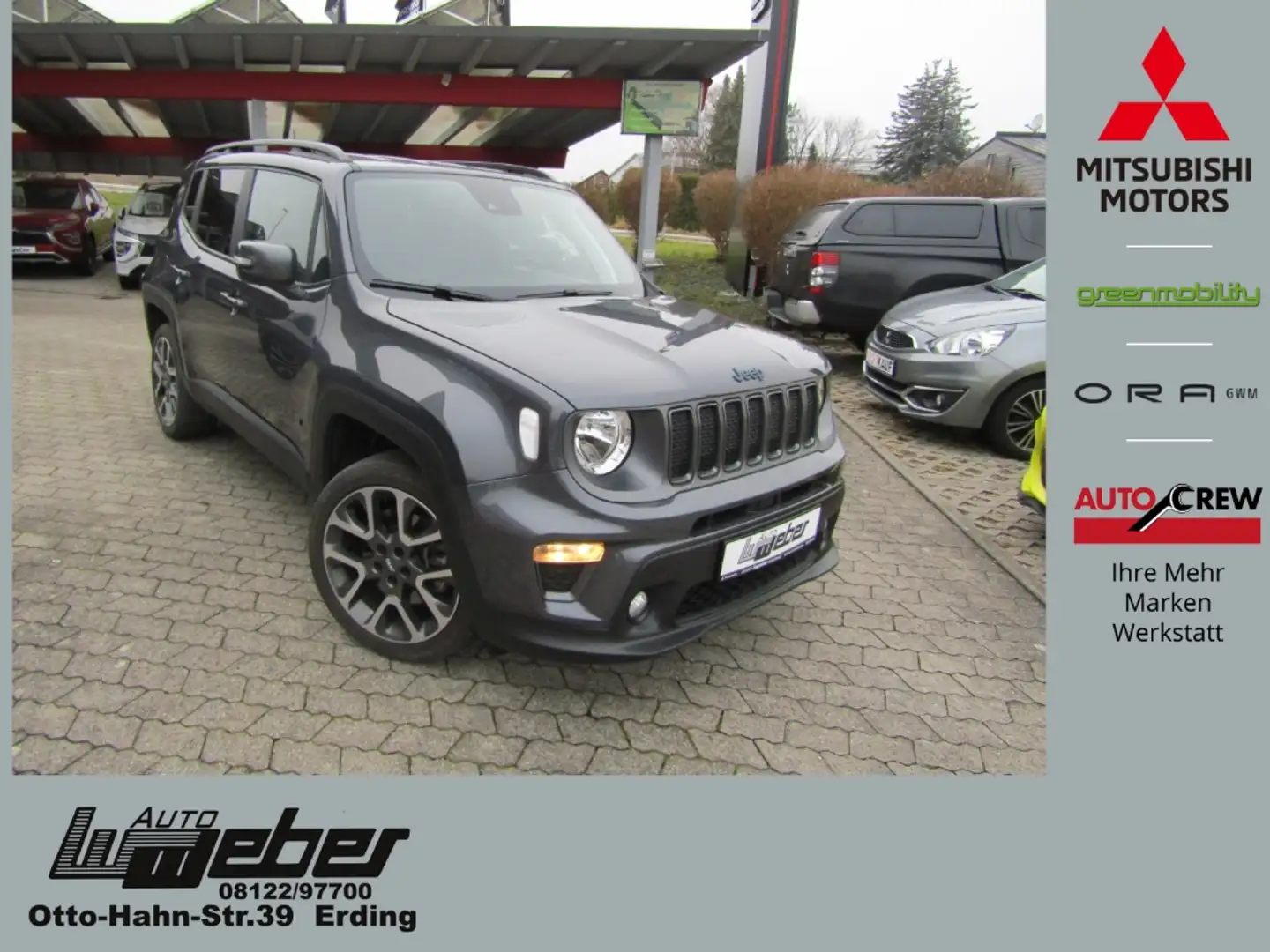 Jeep Renegade 1.3 PHEV 4Xe S LEDER NAVI LED RFK PDC ACC SHZ Grau - 1
