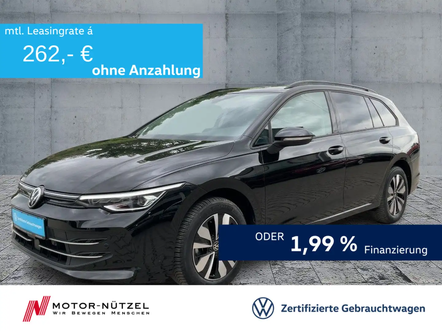 Volkswagen Golf Variant Golf VIII Variant 1.5 TSI GOAL LEDplus+NAVI+AHK Schwarz - 1
