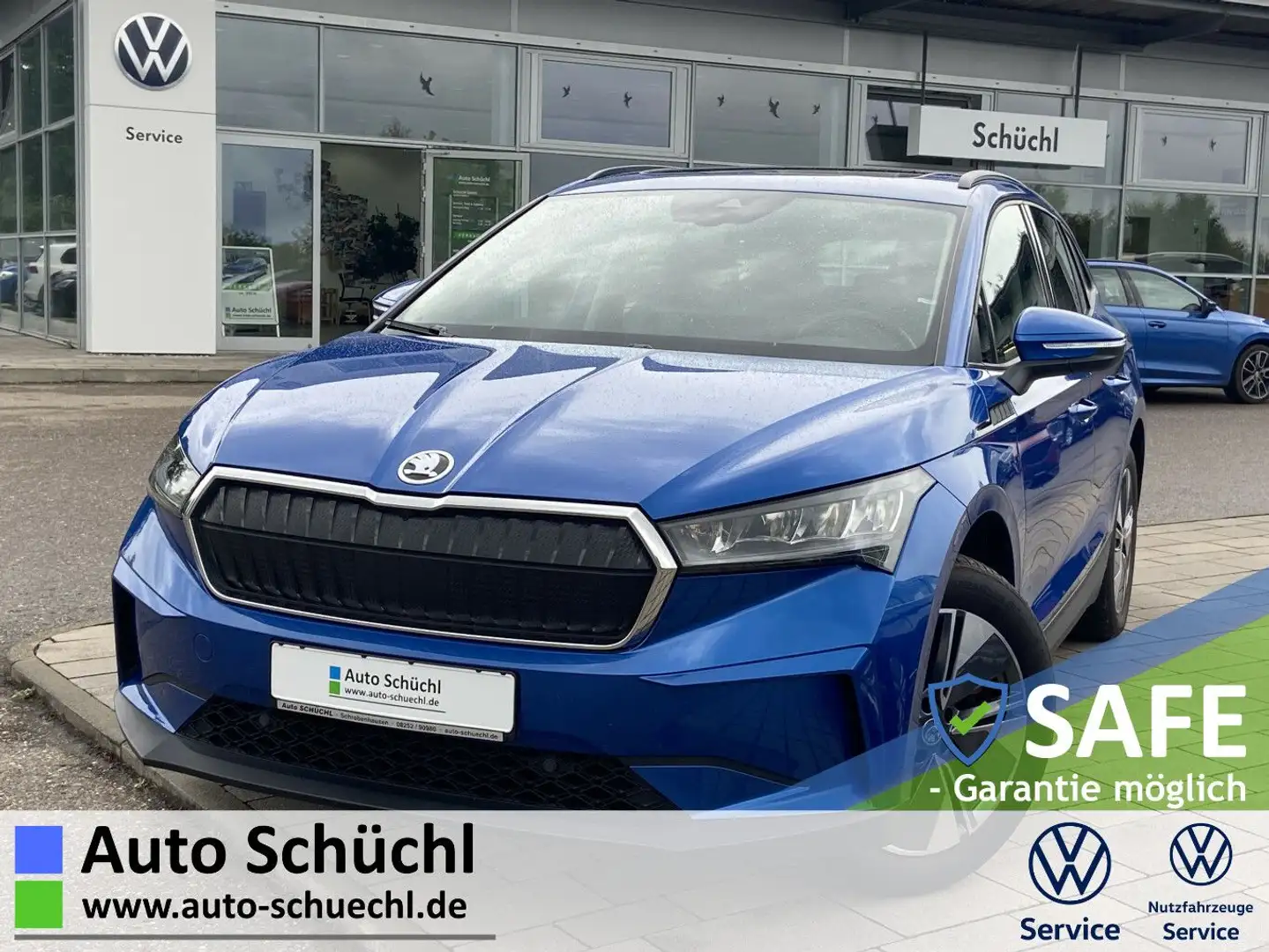 Skoda Enyaq 60 iV 19"+NAVI+LED+SMART-LINK+AHK+CCS+PANO Blau - 1