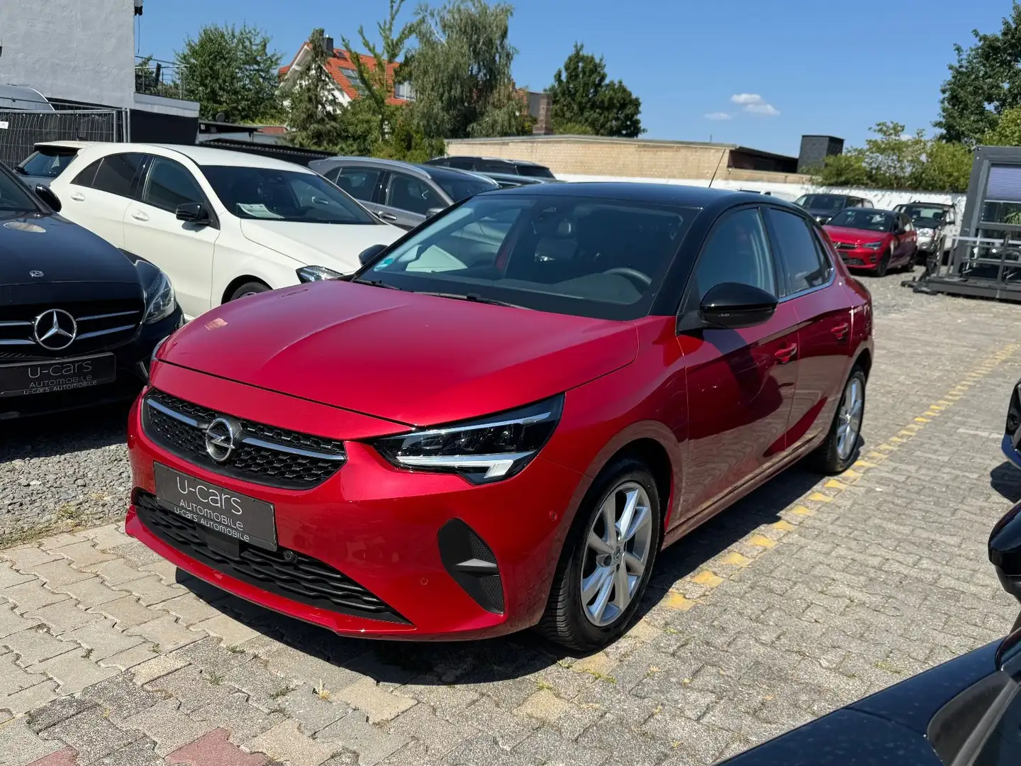 Opel Corsa F Elegance (AUTOMATIK/SHZ/KLIMA/PDC/SPUR Rosso - 1