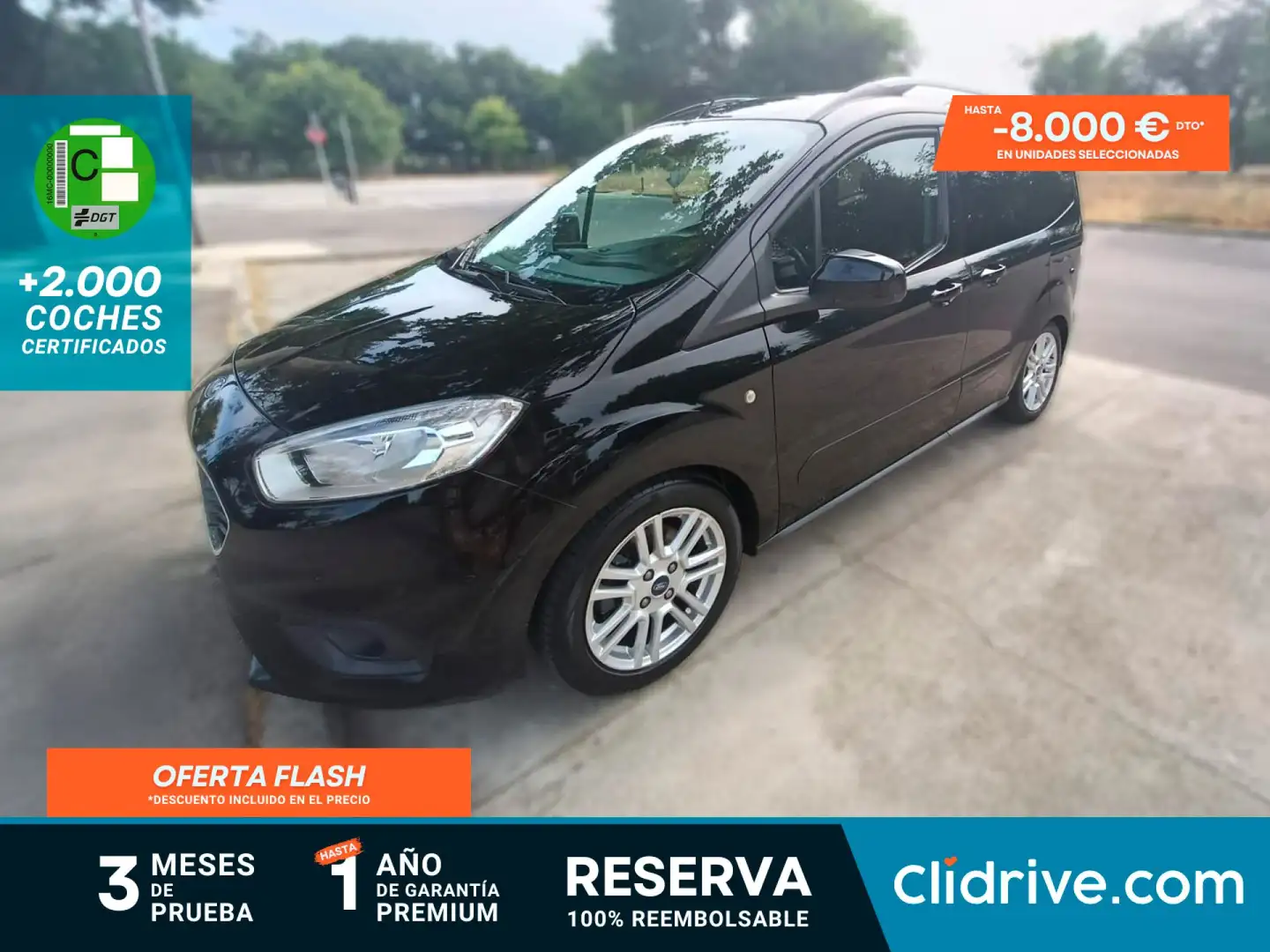 Ford Tourneo Courier 1.5TDCi Titanium 100 Negru - 1