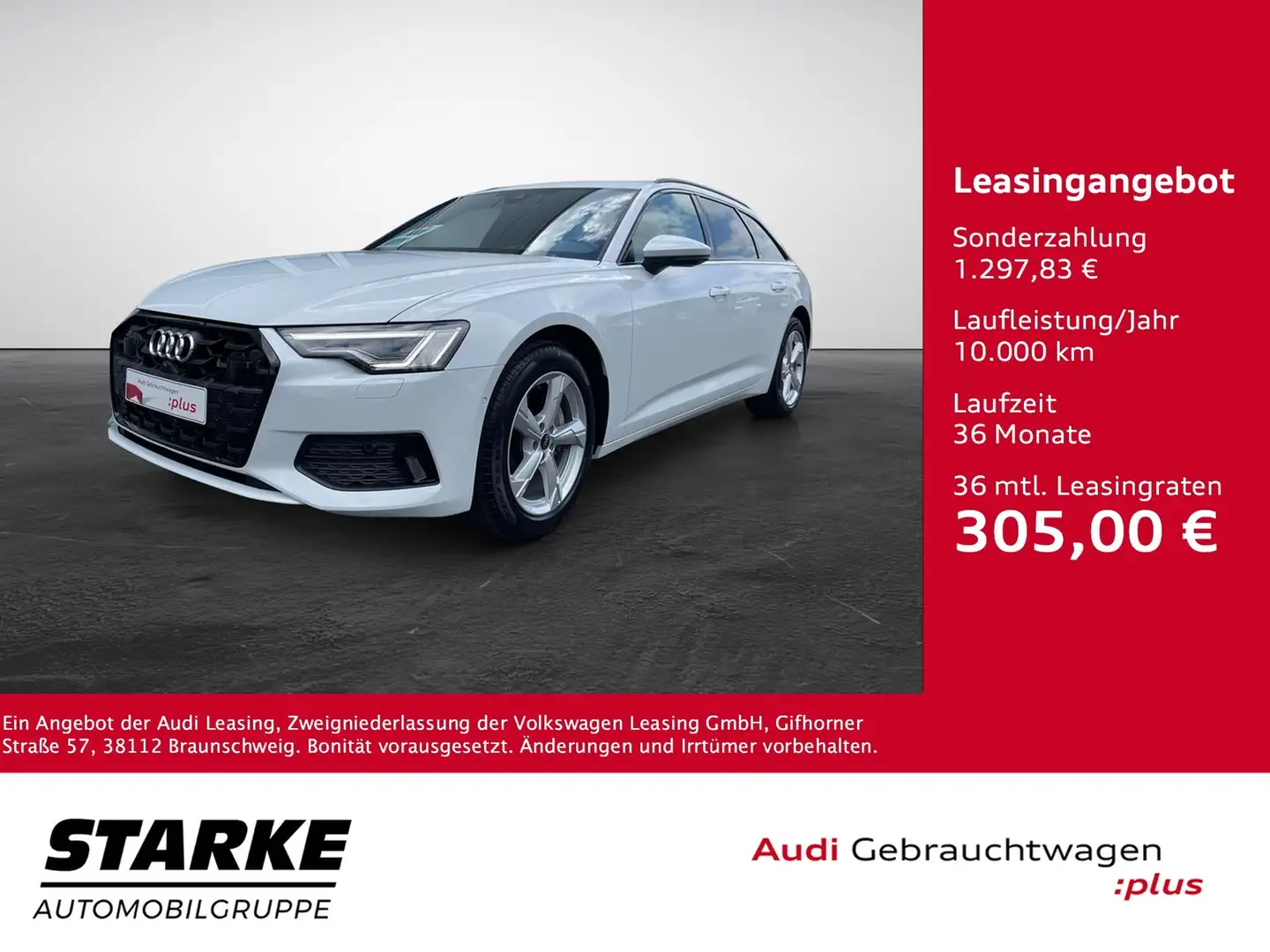 Audi A6 Avant 40 TDI S tronic advanced Weiß - 1