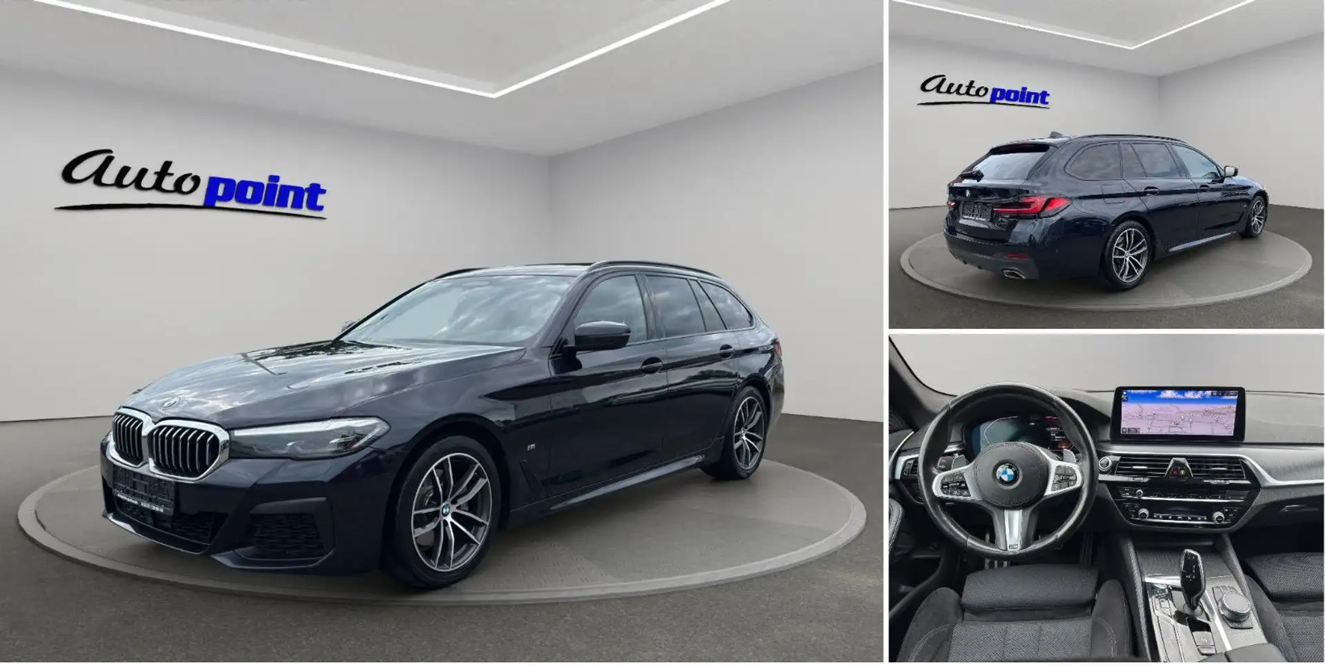 BMW 520 d Touring M Sport 1.Hand VIRTUAL Schwarz - 1