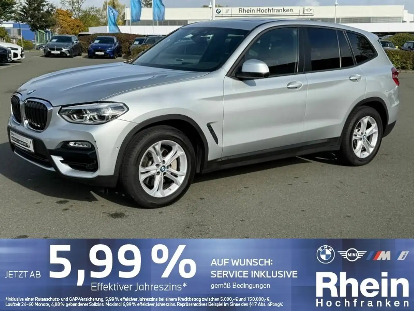BMW X3 xDrive30i Advantage LED HUD NAVIPRO 360 PANO Argent - 1