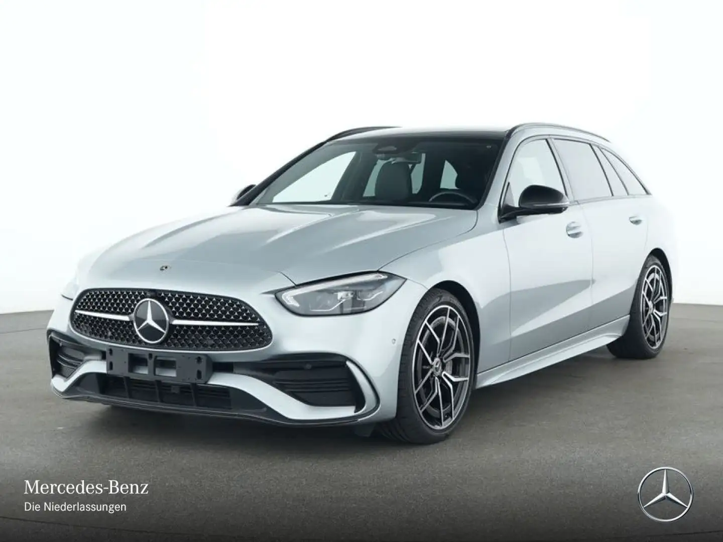 Mercedes-Benz C 300 d T AMG+NIGHT+PANO+360+LED+TOTW+KEYLESS+9G Silber - 2
