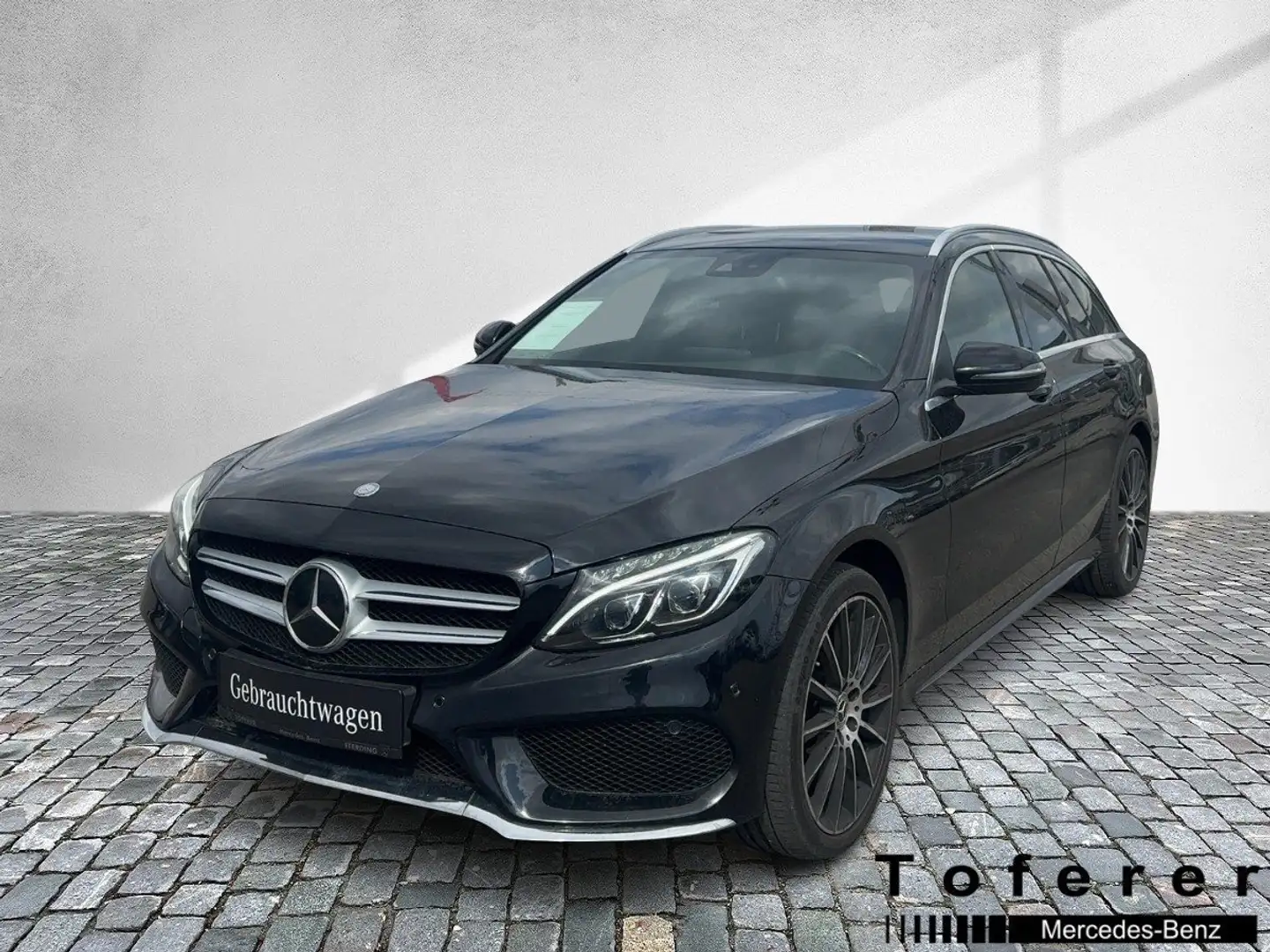 Mercedes-Benz C 220 d 4MATIC T-Modell PTS Shz Ambi AIR Mbeam Schwarz - 1
