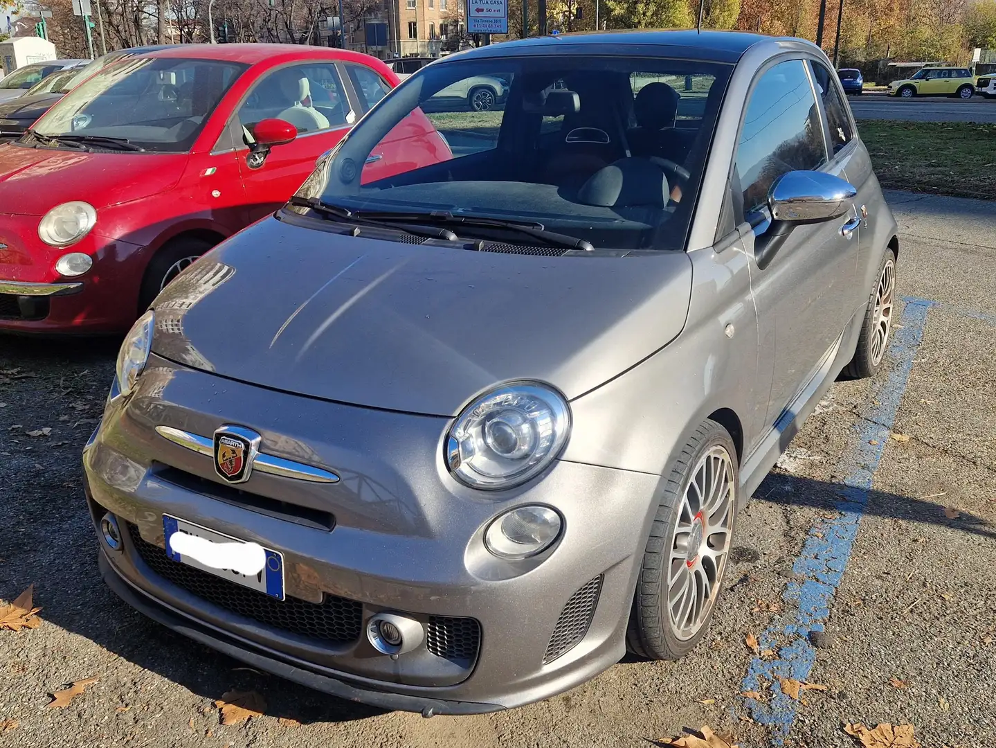 Abarth 595 500/595 1.4 16v t. t-jet turismo 160cv Gris - 1