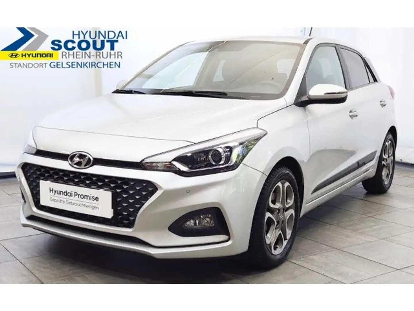 Hyundai i20 blue 1.0 T-GDI Style Navi 1.Hand Silber - 1
