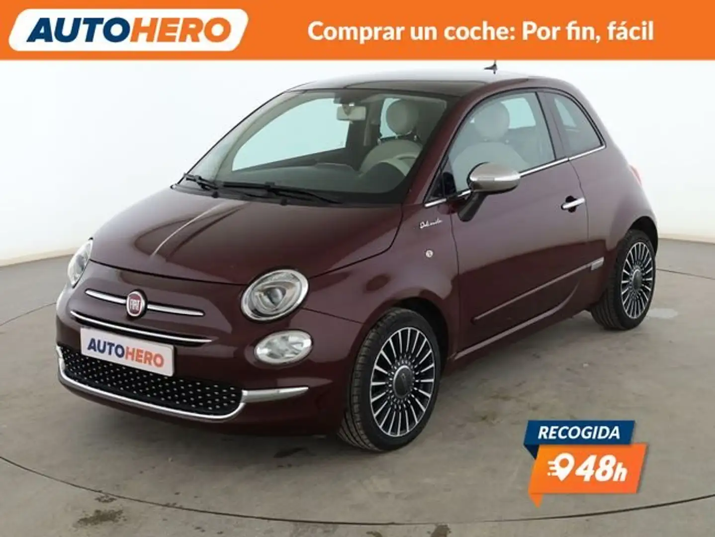 Fiat 500 0.9 Lounge Burdeos - 1