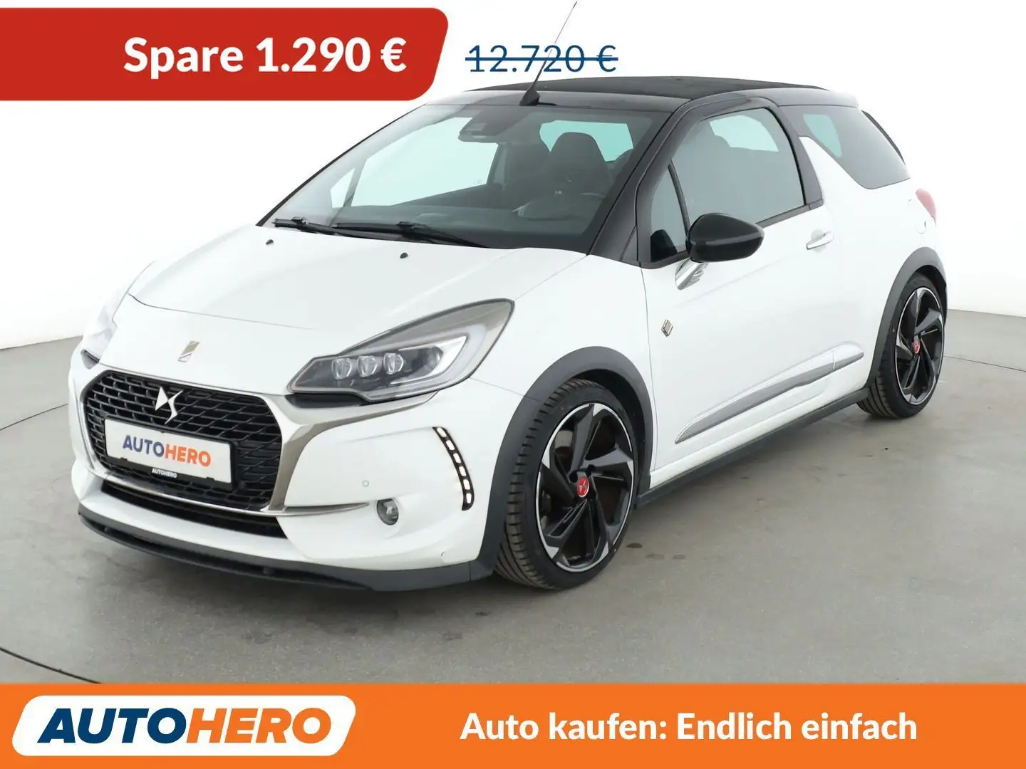 Citroen DS3 1.6 THP Performance Cabrio *LED*CAM*TEMPO*PDC*DAB* Blanco - 1