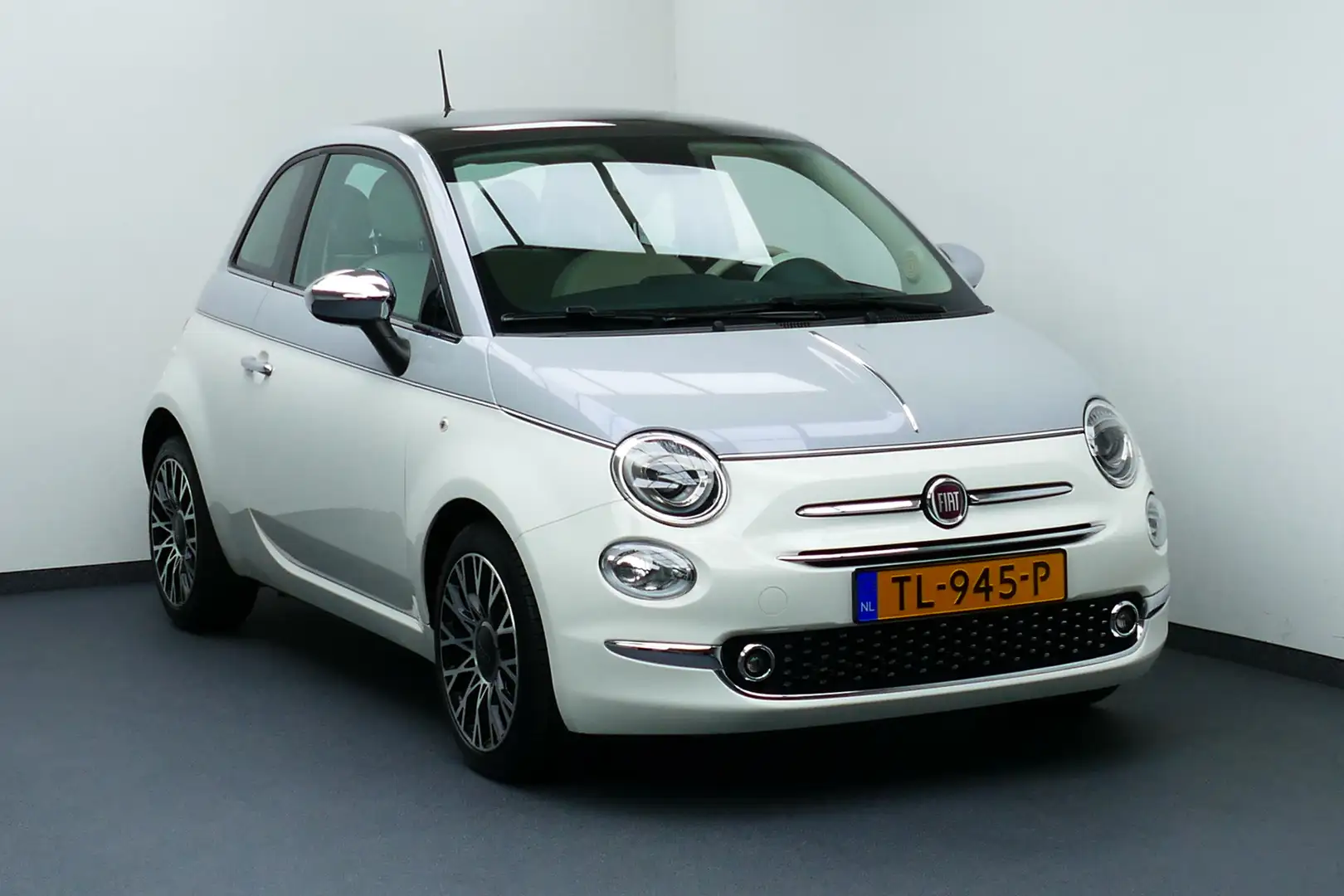 Fiat 500 0.9 TwinAir Turbo Collezione Two-Tone. Panodak, Na Wit - 1