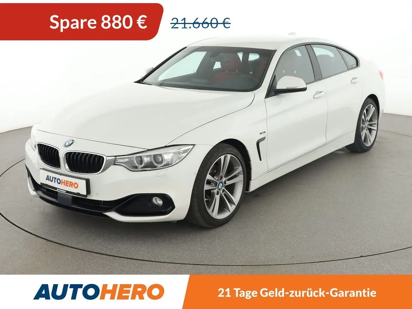 BMW 420 420i Gran Coupé Aut.*NAVI*BI-XENON*ACC*CAM*PDC* Weiß - 1