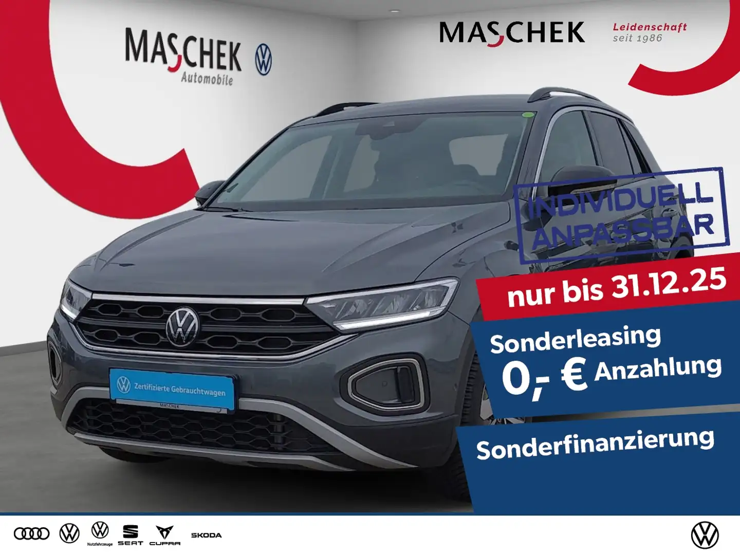 Volkswagen T-Roc GOAL 1.0 TSI Navi Sitzh. PDC GRA ACC AUT Gris - 1