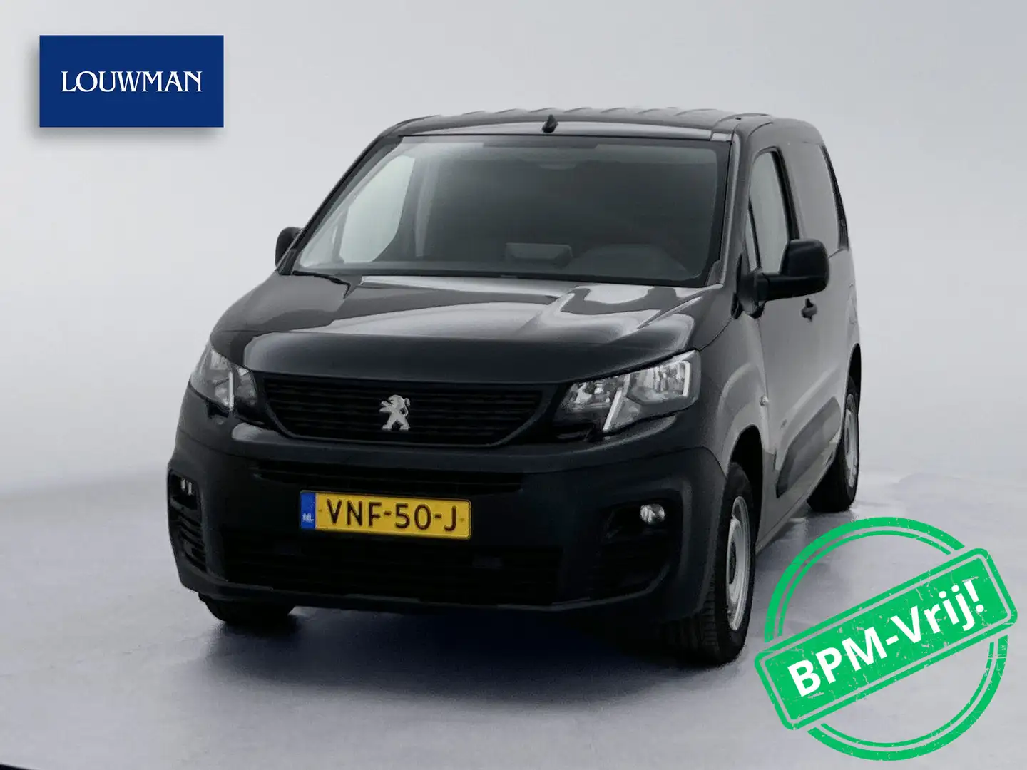Peugeot Partner 1.5 BlueHDI Premium Navigatie App connect Cruise C Zwart - 1