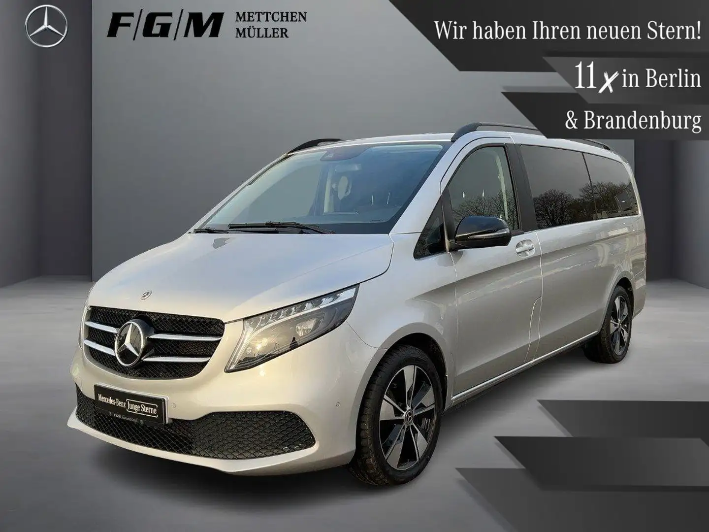 Mercedes-Benz V 250 d Edition lang TWA|AHK|Night|EASY-PACK| Silber - 1