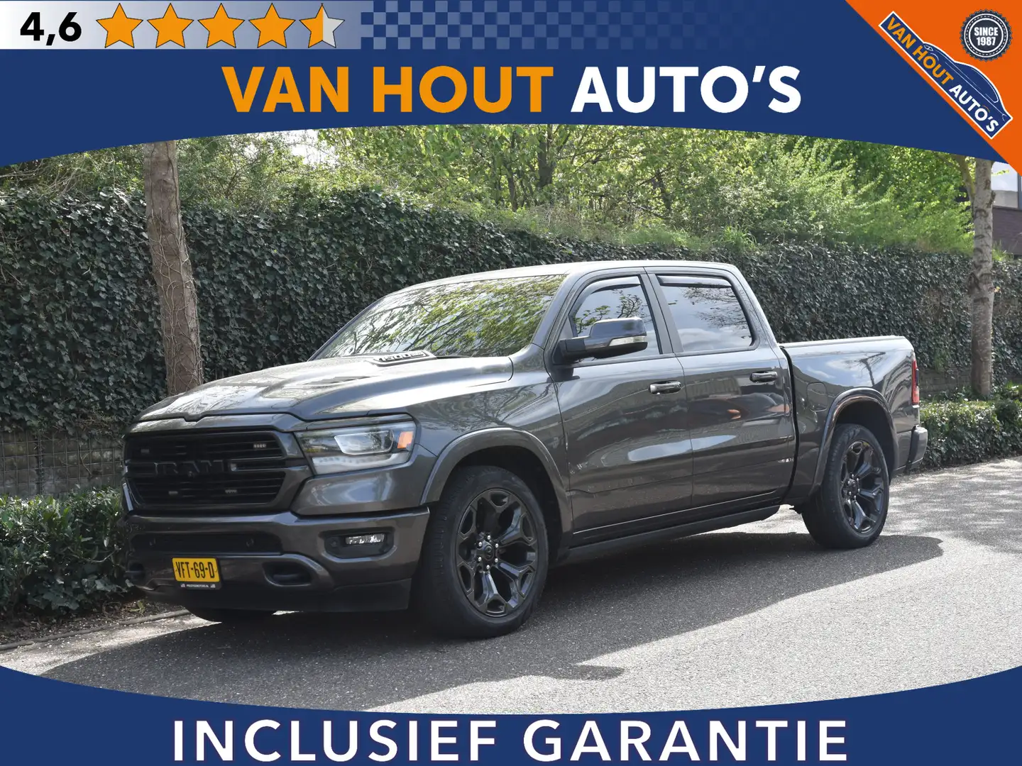 Dodge RAM 1500 5.7 V8 4x4 Crew Cab 5'7 LARAMIE | PANO | LUCH Grijs - 1