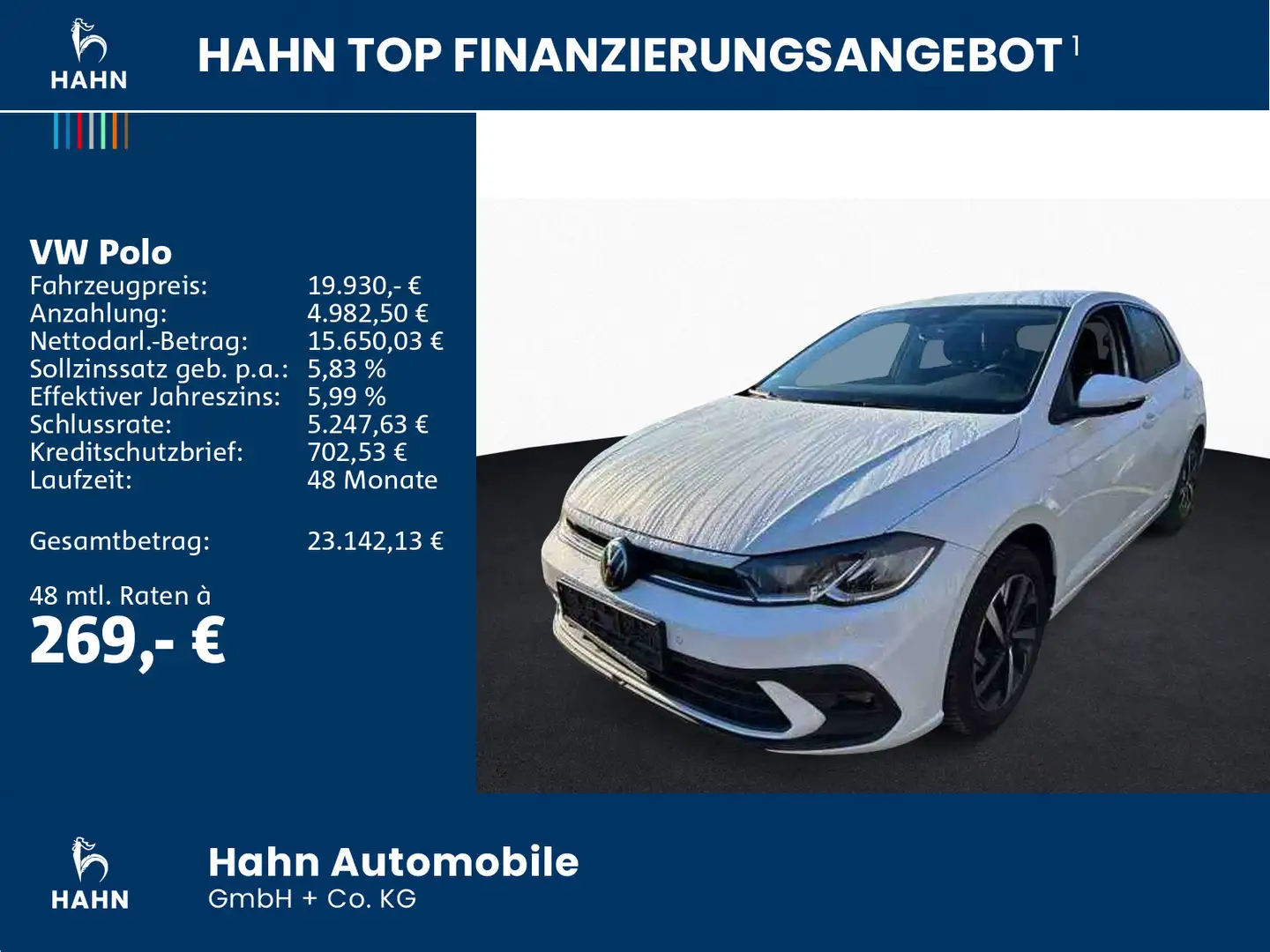 Volkswagen Polo 1,0TSI DSG ACTIVE NAV LED KAM ACC SITZH APP Weiß - 2