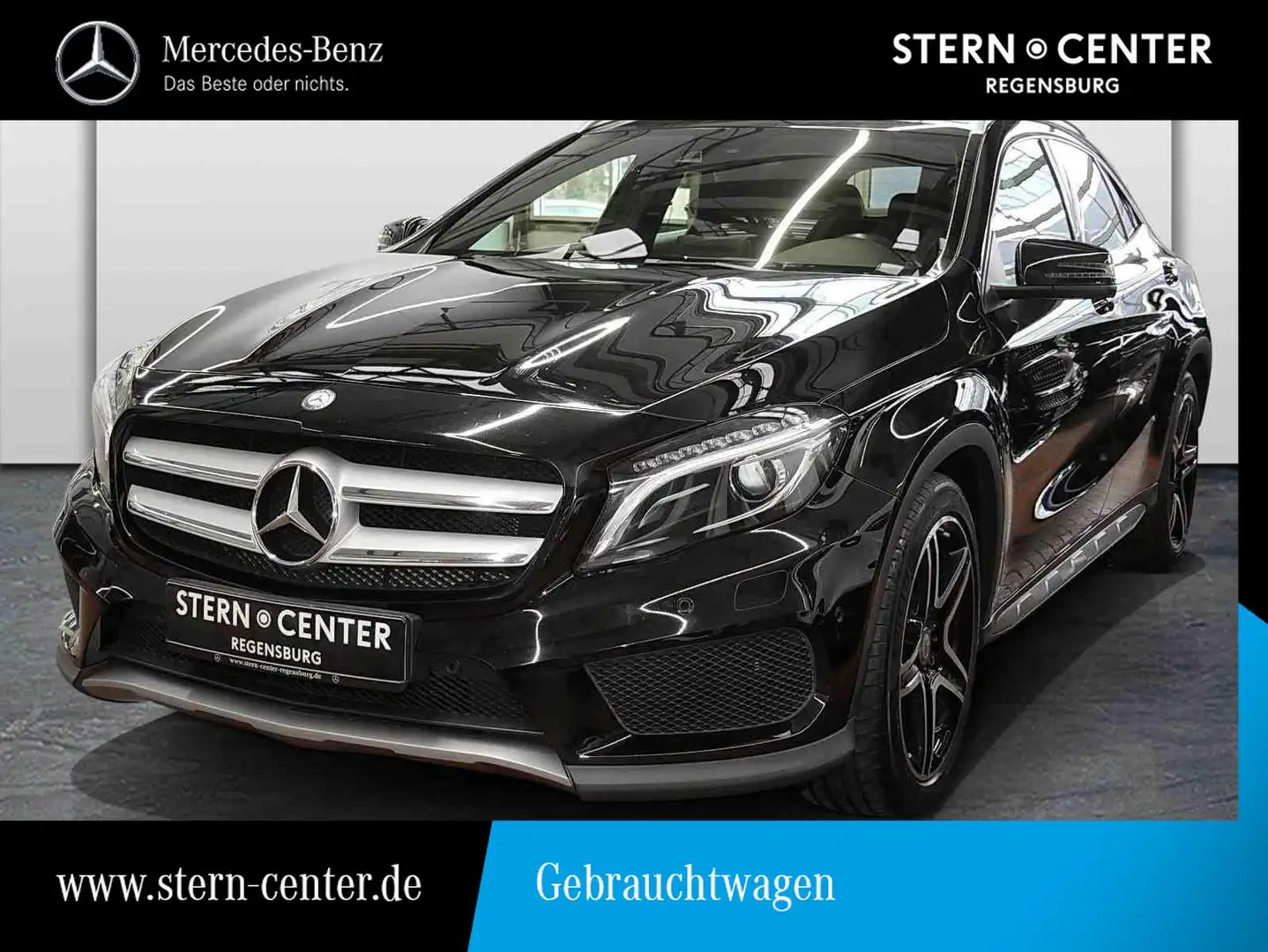 Mercedes-Benz GLA 200 AMG EXCLUSIVE+LEDER+AHK+NAVI+SHZ+PDC+19" Zwart - 1