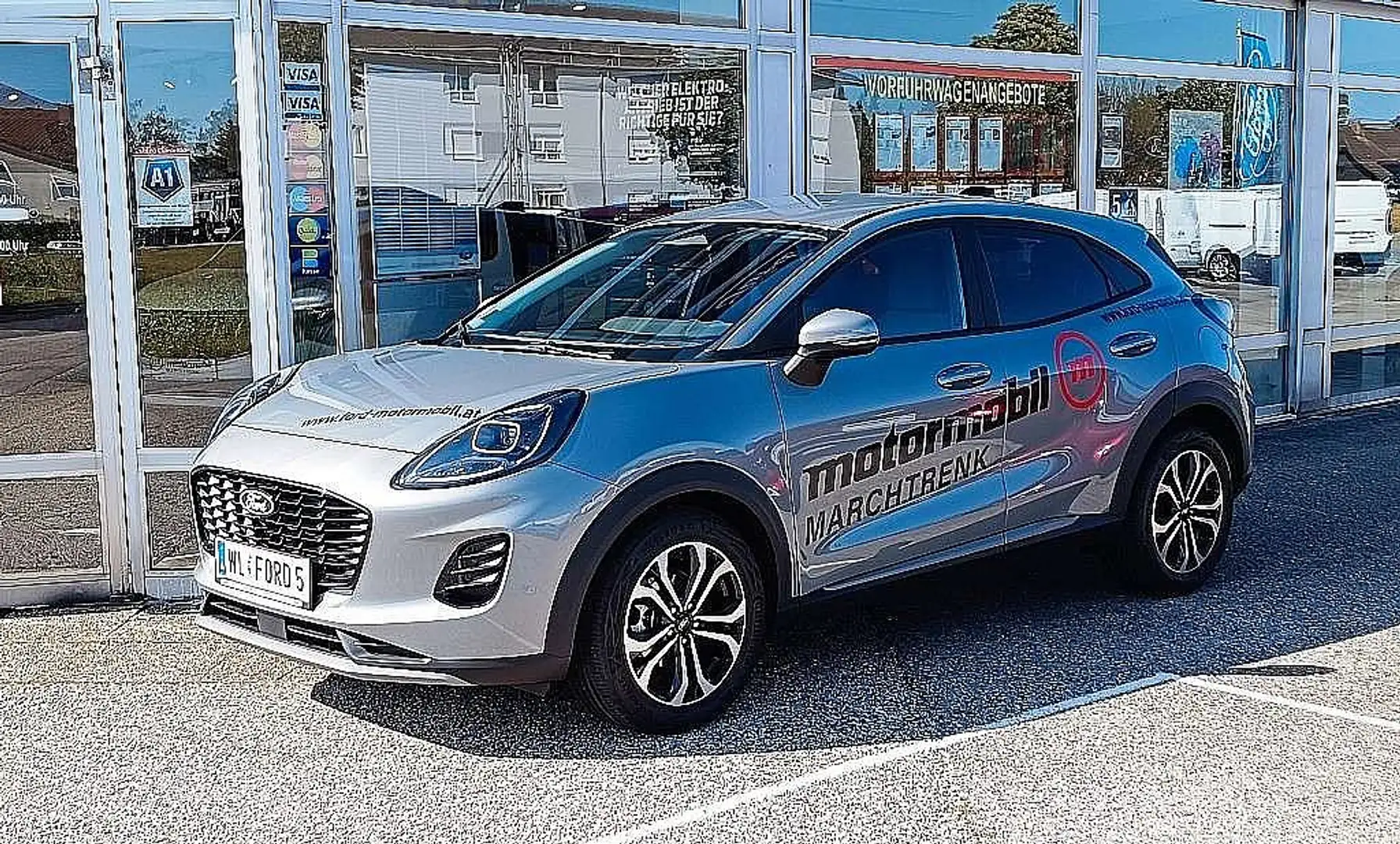 Ford Puma 1,0 EcoBoost Hybrid Titanium Silber - 1