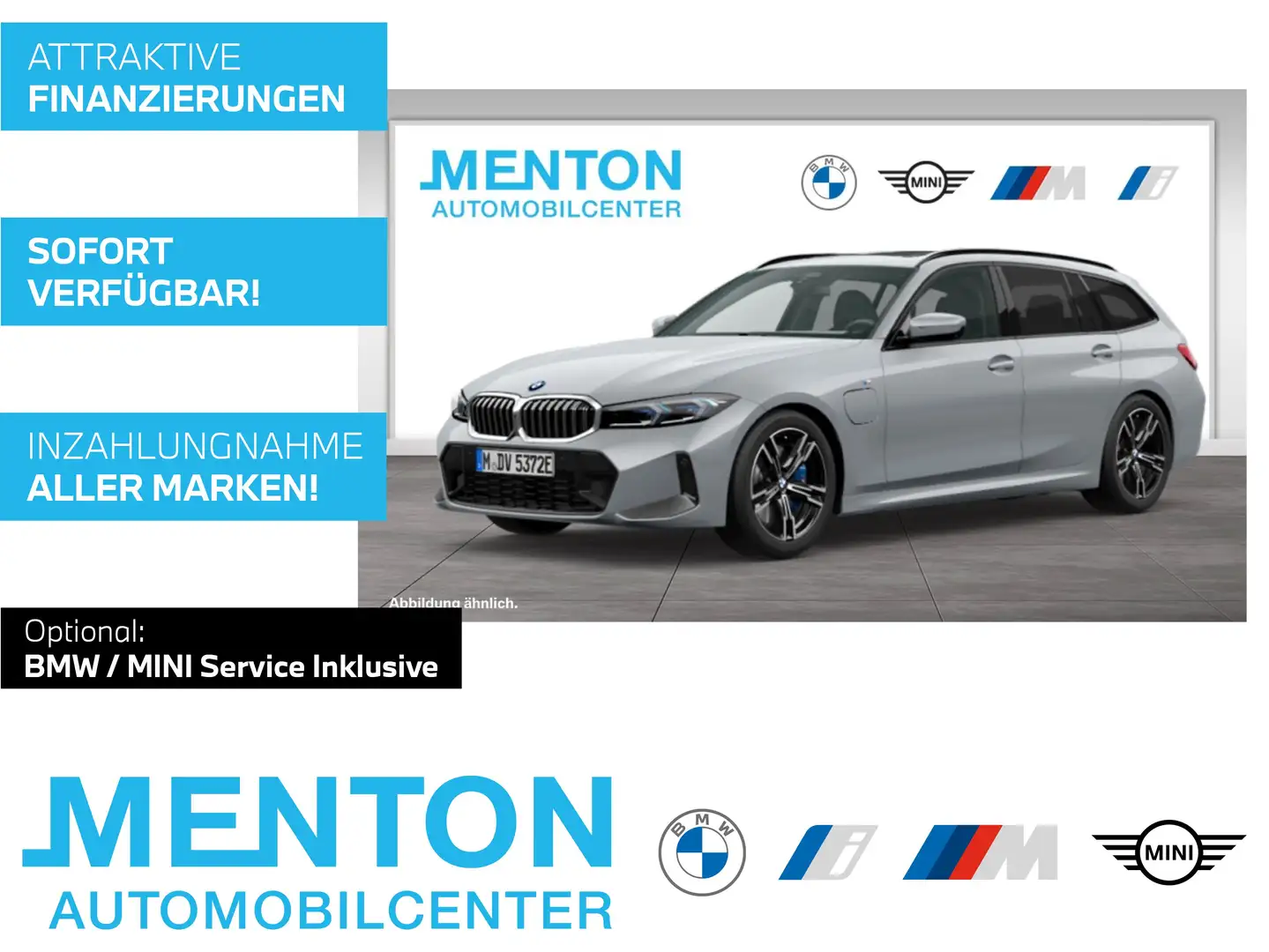 BMW 330 e xDrive M Sportpaket Head-Up HK HiFi DAB Gris - 1
