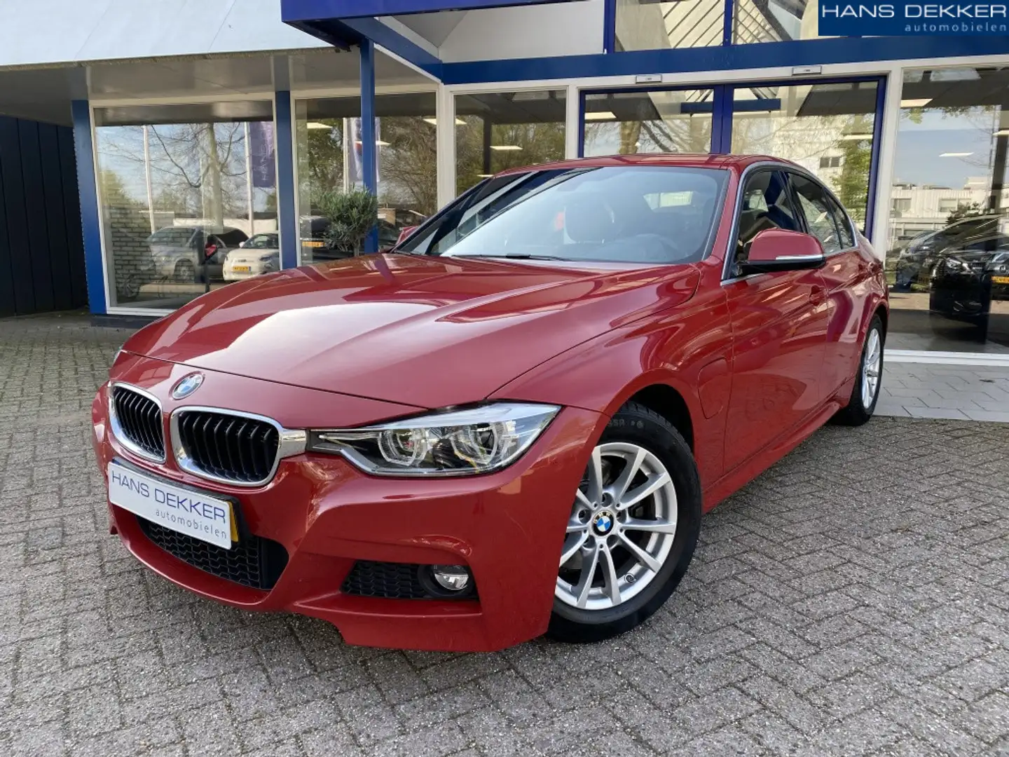 BMW 330 3-serie Automaat Navigatie leer 330e Rood - 1