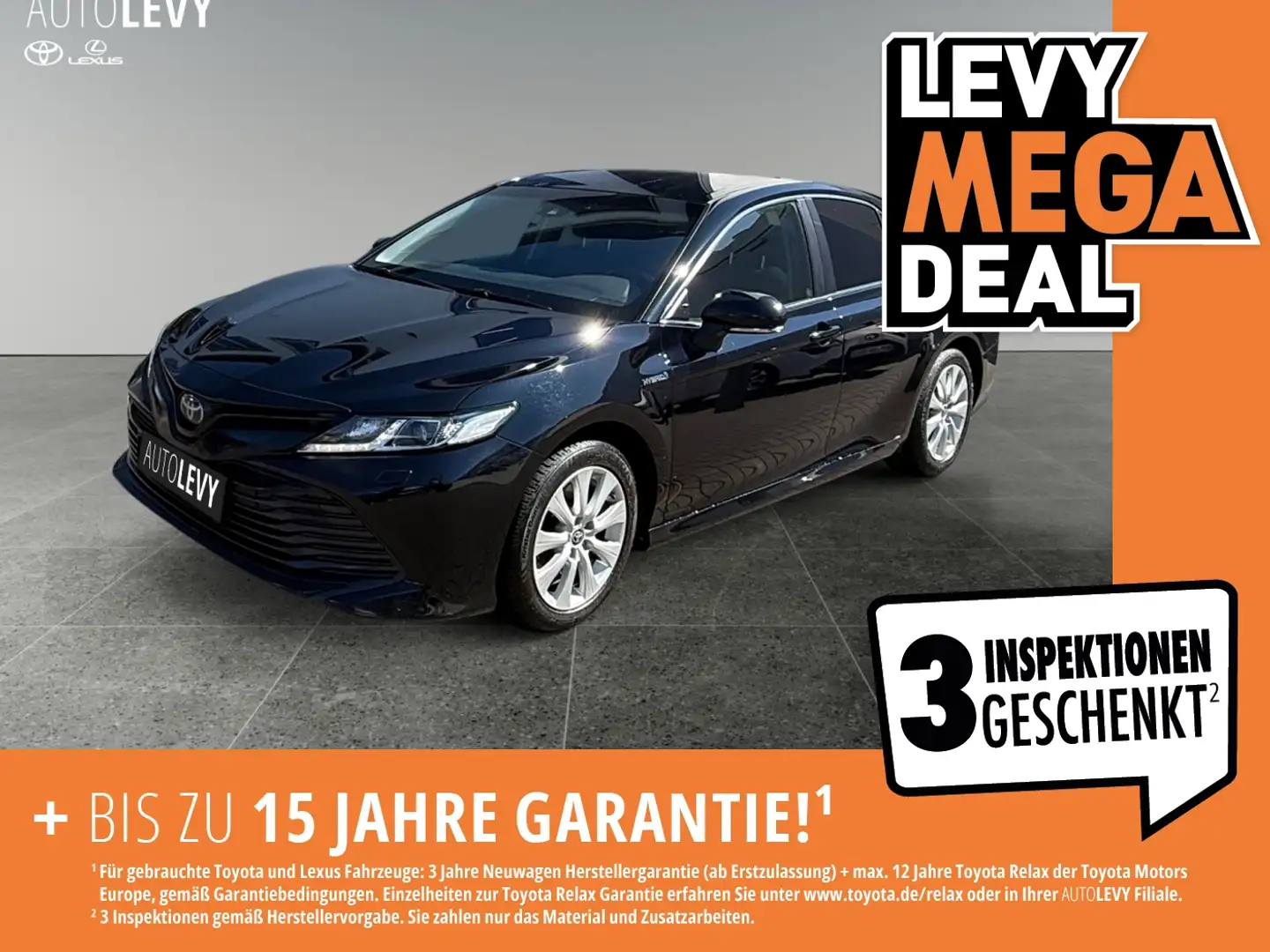 Toyota Camry 2.5 Hybrid +Klima+DAB+Kamera+PDC+LED+ Schwarz - 1
