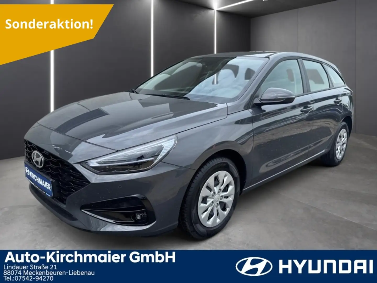 Hyundai i30 Kombi 1.0 T-GDI Modern Comfort Navi LED Sitzh. R-K Gris - 1