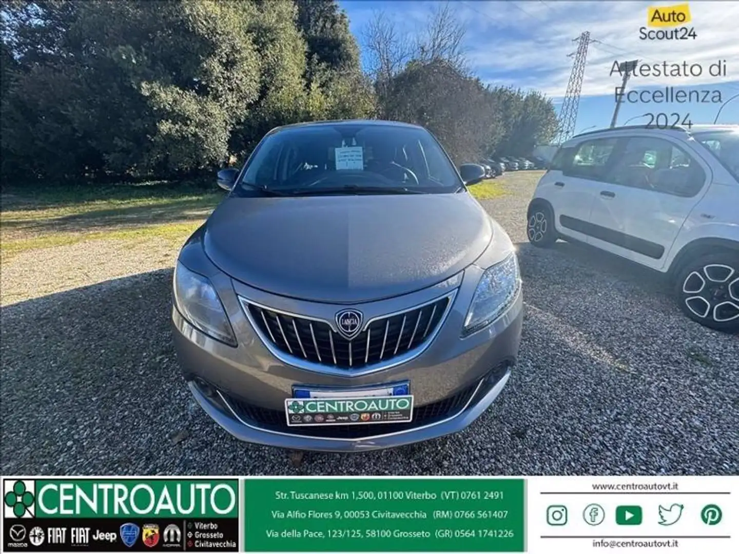 Lancia Ypsilon 1.0 firefly hybrid Silver s&s 70cv 5p.ti Сірий - 2