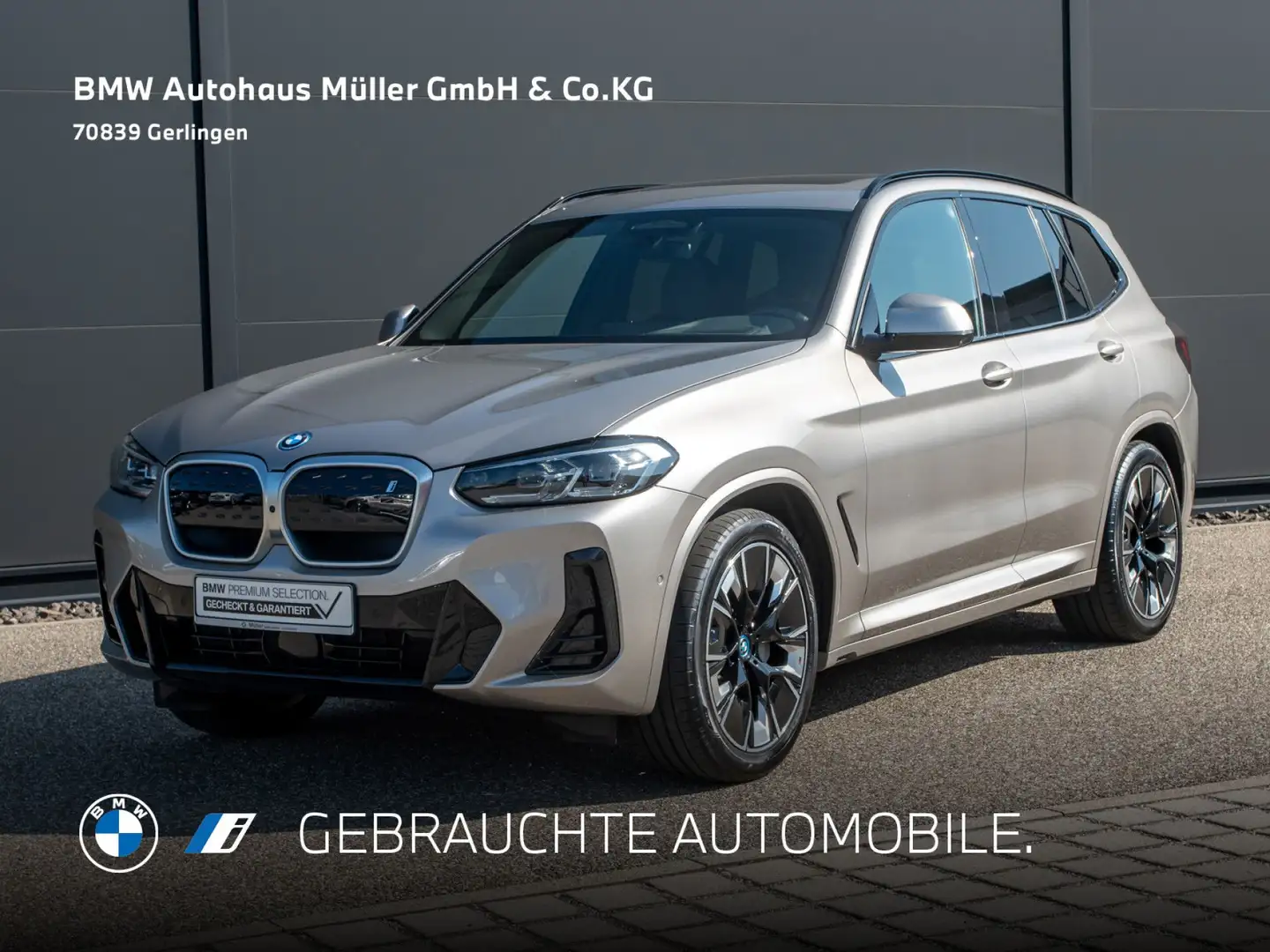 BMW iX3 Impressiv M Sportpaket HUD ACC 360° AHK 1VB Silber - 1