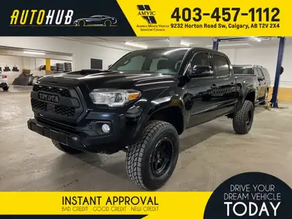 Black 2019 Toyota Tacoma TRD Sport Double Cab LB 4WD Pickup Truck Four-Wheel Drive 6-Speed Automatic