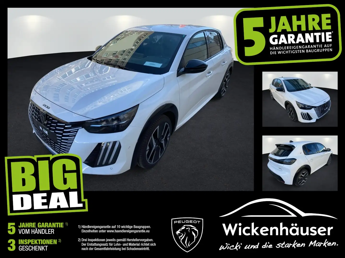 Peugeot 208 1.2 136 GT Automatik Kamera KeyLess LED Weiß - 1