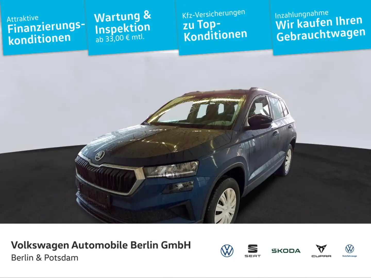 Skoda Karoq 2.0TDI DSG Style AHK NAVI LED KAMERA Blau - 1