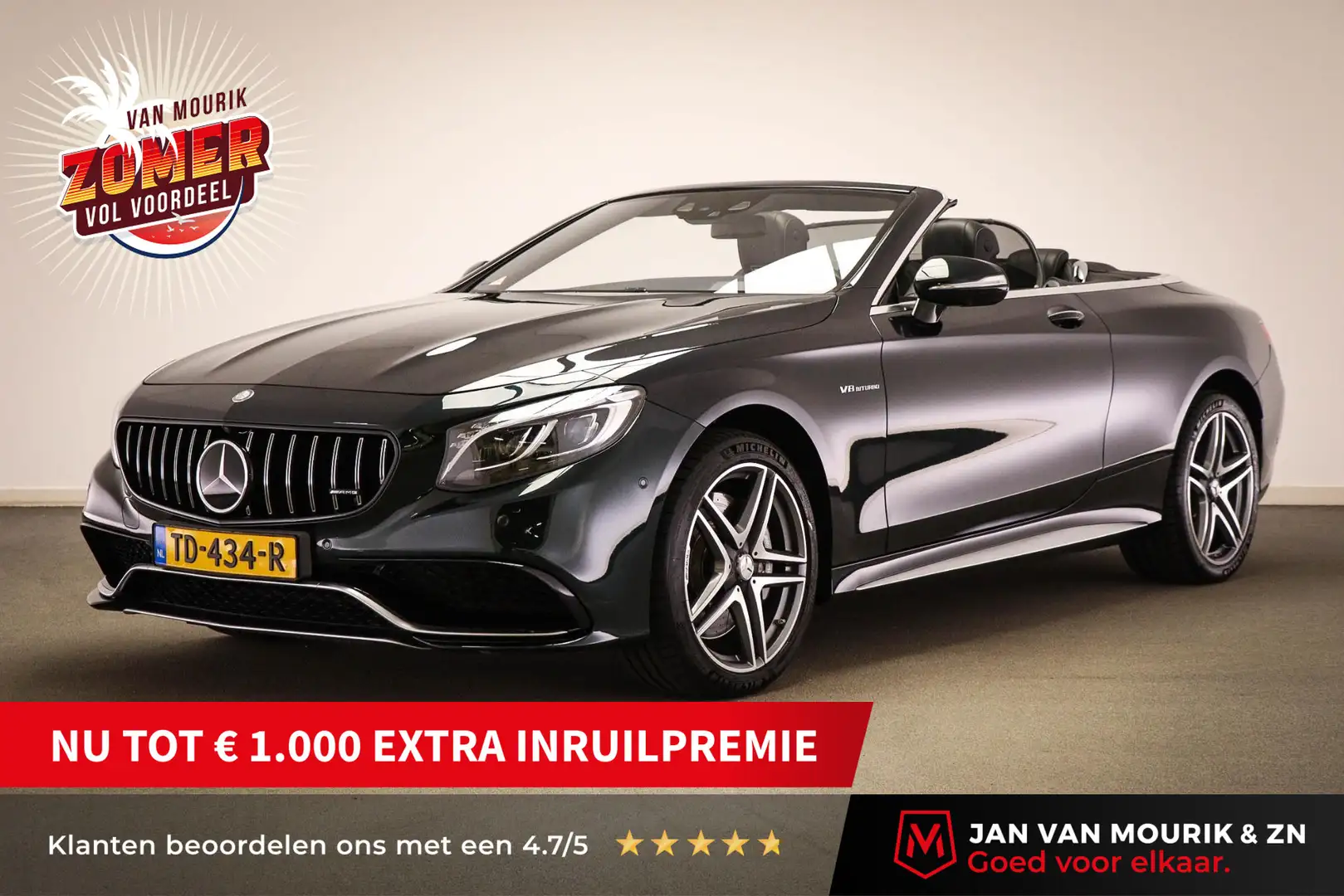 Mercedes-Benz S 63 AMG Cabrio 4Matic | RIJASSISTENTIE PACK | HEAD UP | ST Groen - 1