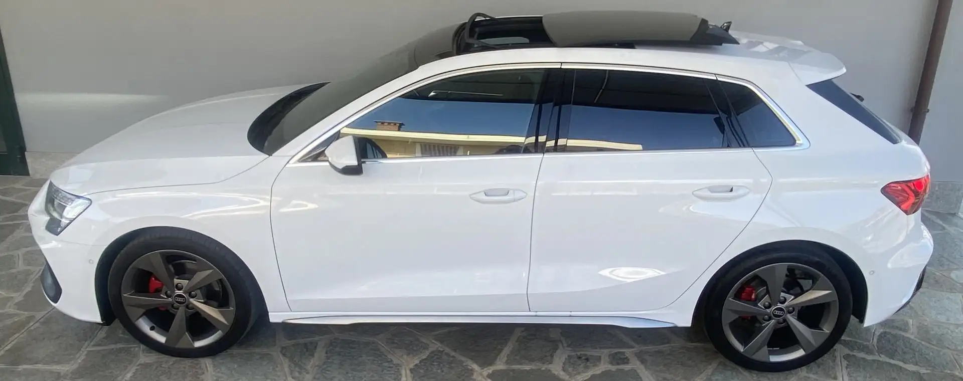 Audi A3 SPB 35 TDI S line edition - tetto apribile SENZA Bianco - 2