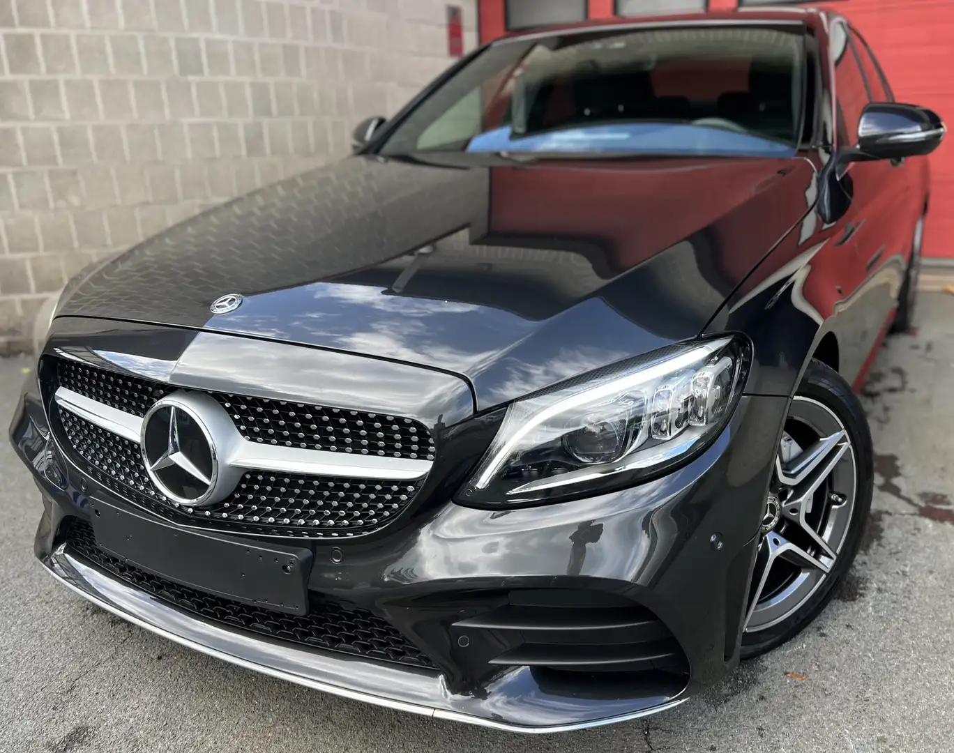 Mercedes-Benz C 180 C 180 d PACK AMG + CAMÉRA + NAVI + CUIR Gris - 1