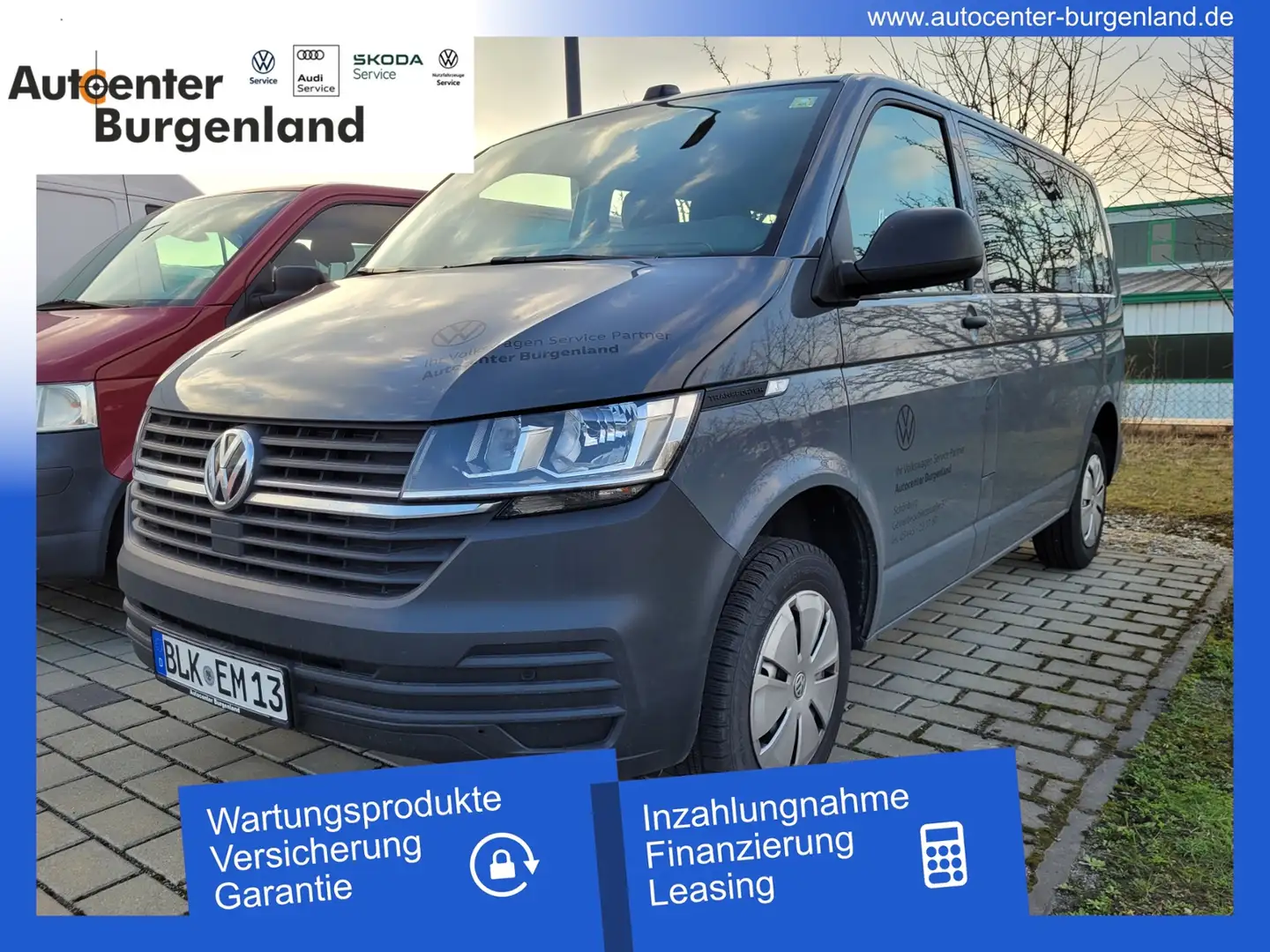 Volkswagen T6.1 Transporter TEMPOMAT+PDC VORN UND HINTEN+VORBEREITUNG AHK Grau - 1