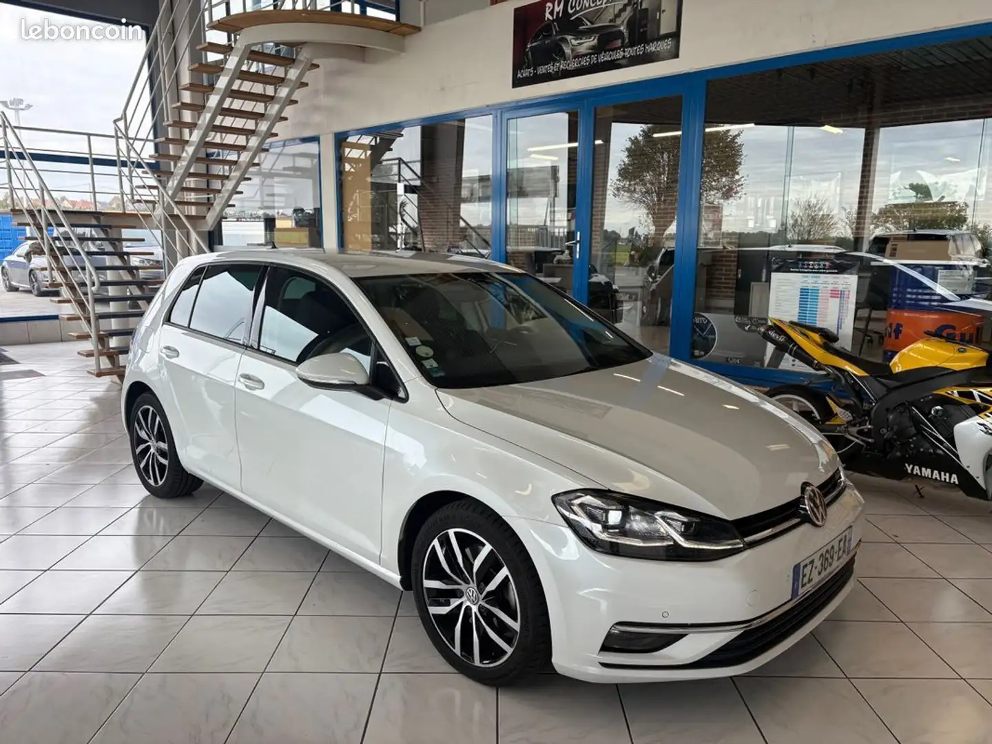 Volkswagen Golf VII 2.0 TDI CARAT DSG 4 MOTIONS GPS-LED-VIRTUAL-CUIR-DYNAUDIO-DCC-BLANC ORYX Blanc - 1