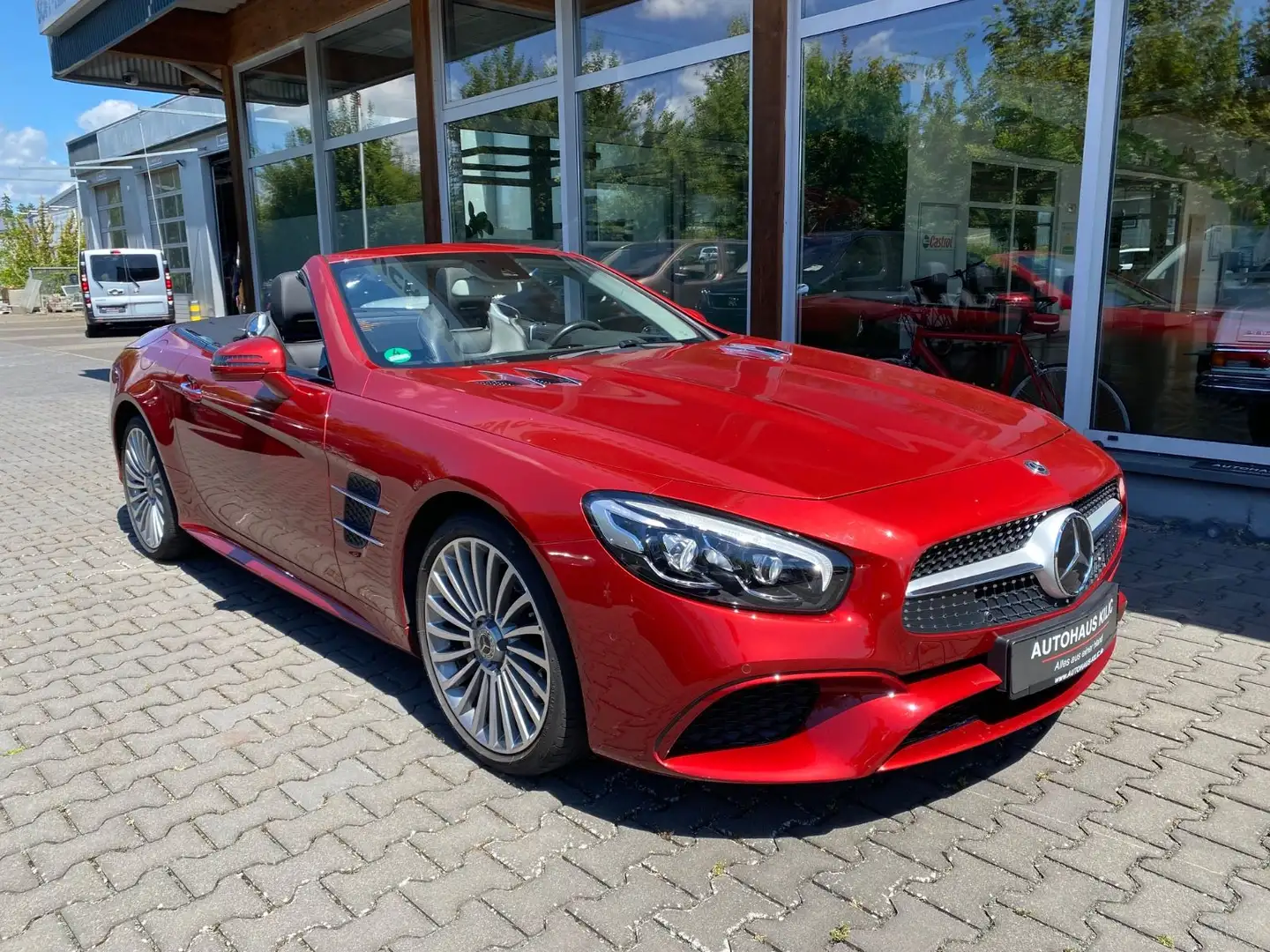 Mercedes-Benz SL 400 AMG BRD Unfallfrei Airscarf Pano Rot - 1