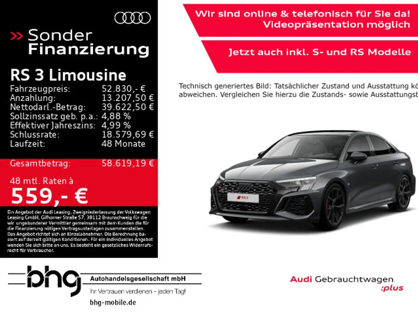 Audi RS3 B&O Leder ACC Matrix Kamera Keyle Violett - 1