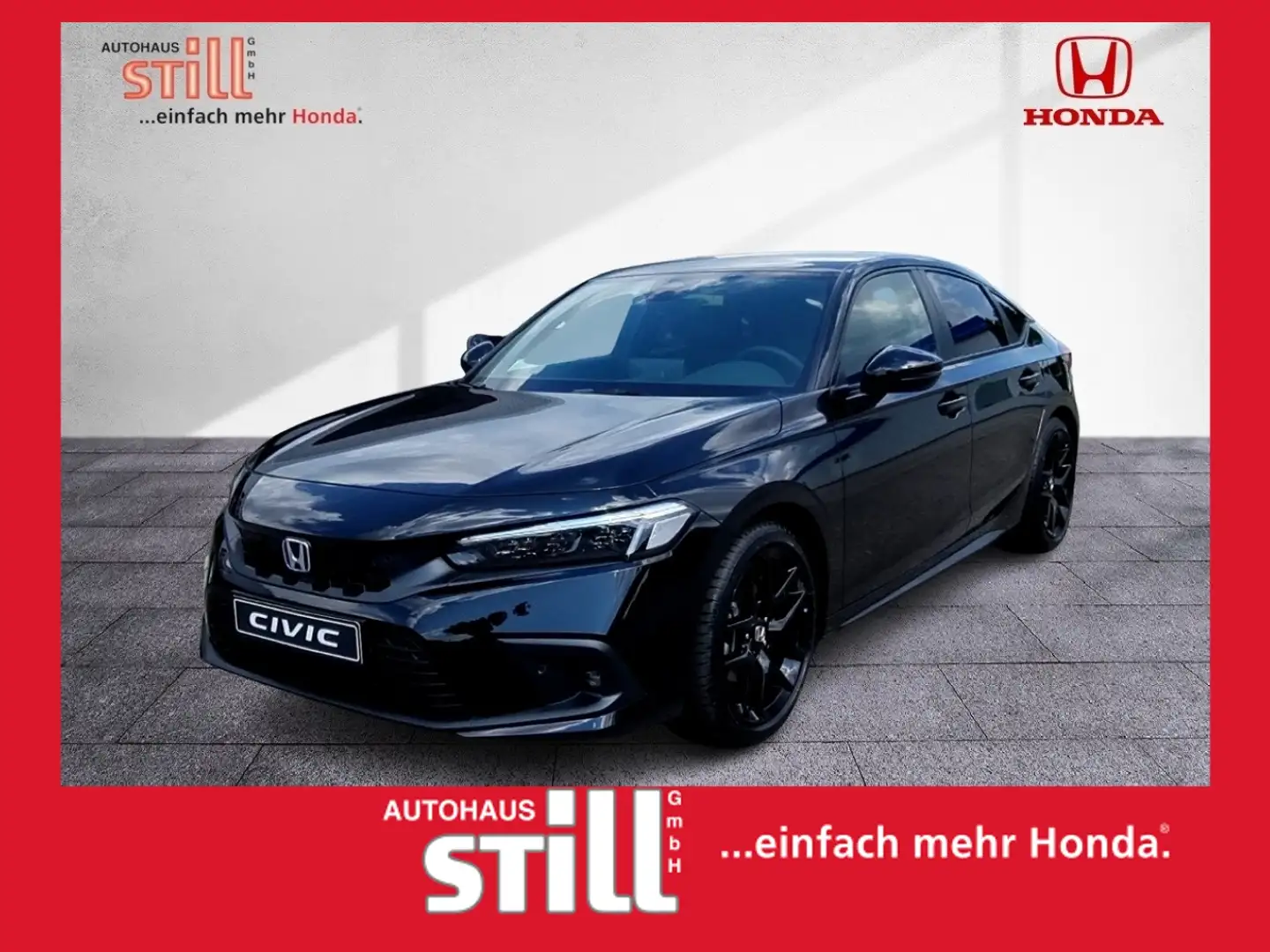 Honda Civic e:HEV 2.0 i-MMD Hybrid Sport LED* NAVI* Schwarz - 1