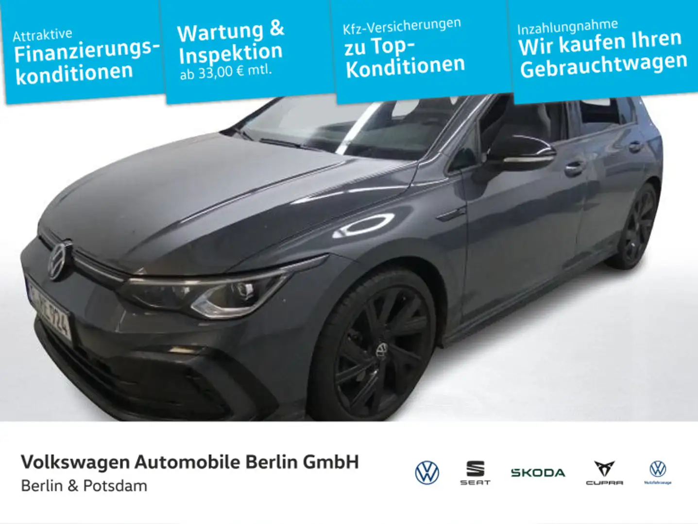 Volkswagen Golf VIII 1.5 eTSI DSG R-Line Navi P-Dach LED Grau - 1
