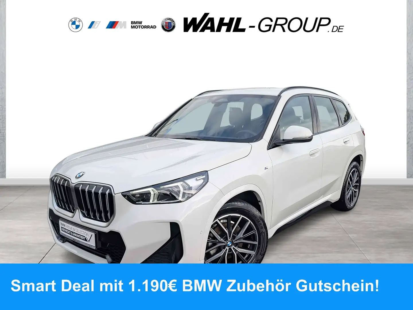 BMW X1 xDrive20d M SPORT AHK NAVI LED ALARM HIFI HK DAB K Weiß - 1