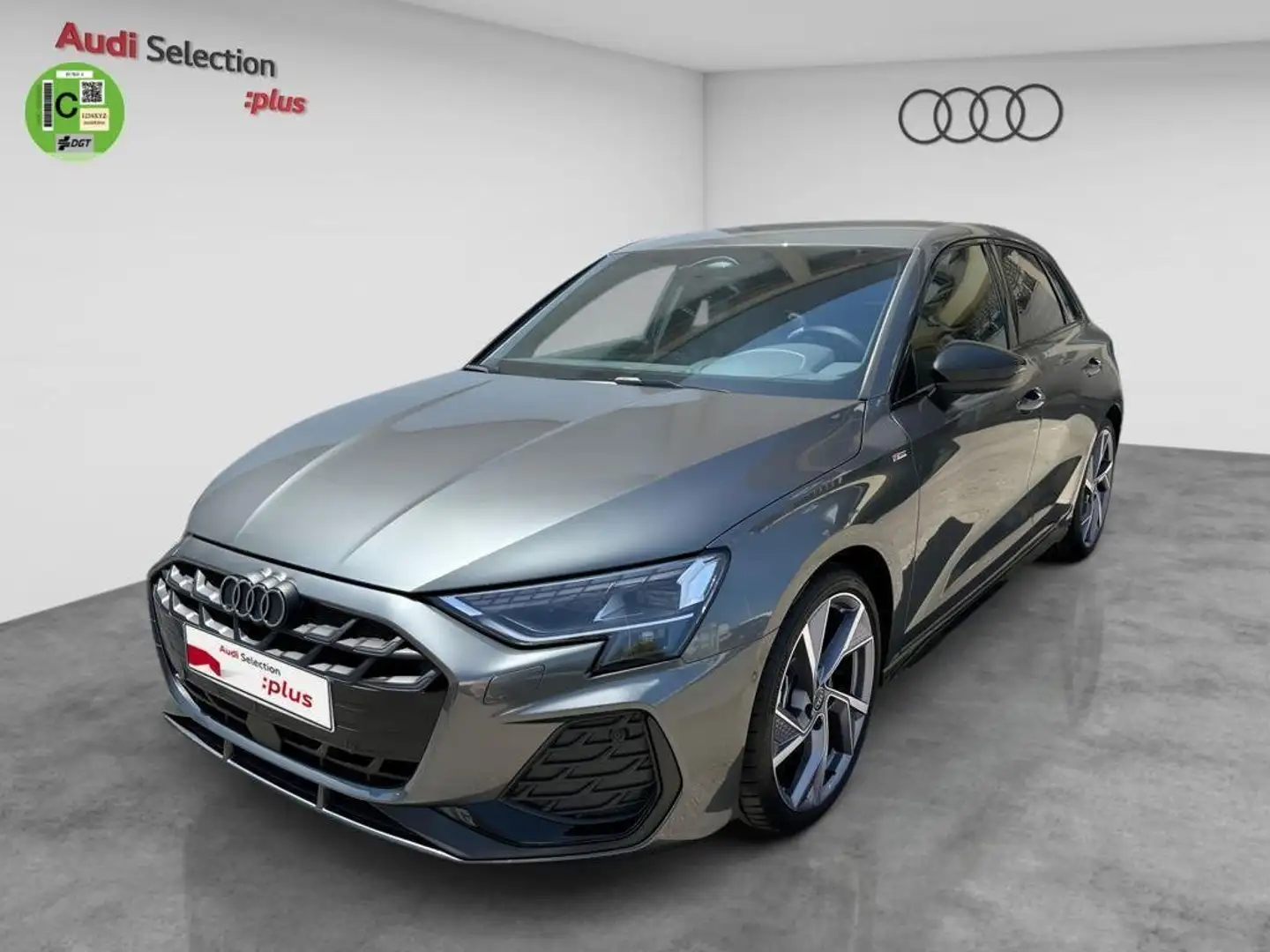 Audi A3 Sportback TDI Black line edition S tronic 110kW Gris - 1