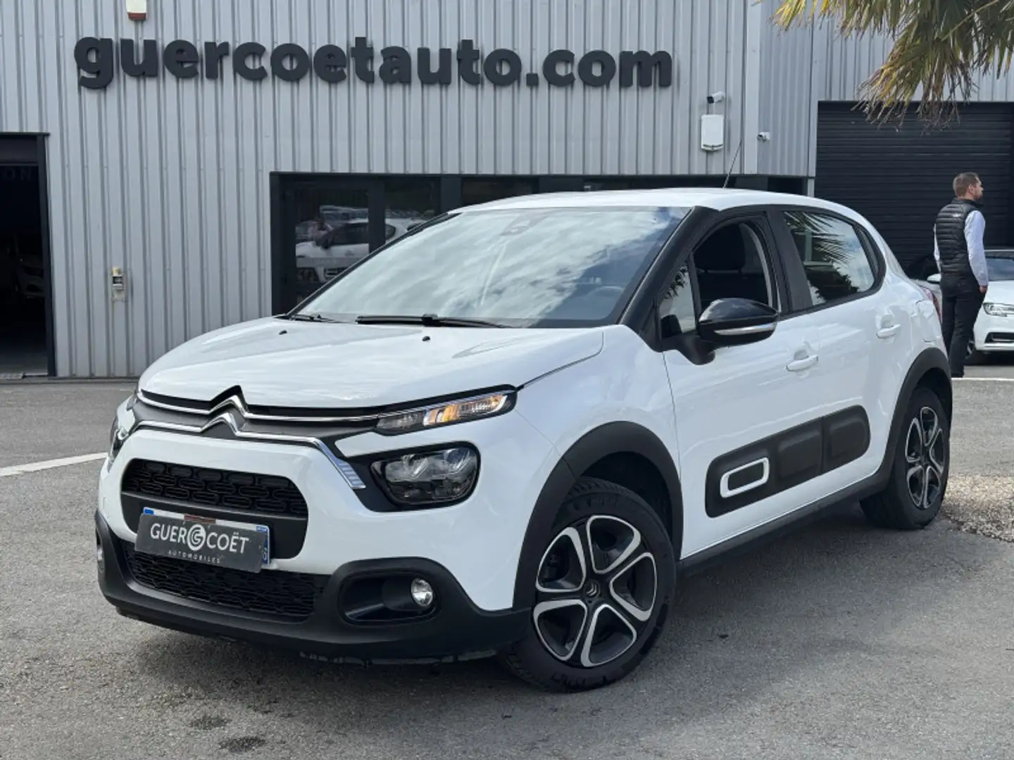Citroen C3 1.5 BLUEHDI 100CH S\u0026S BVM 6 FEEL Blanc - 2