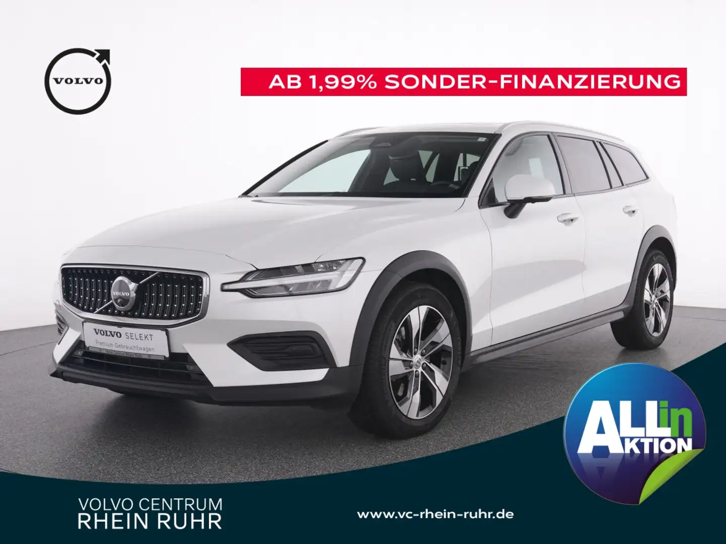 Volvo V60 Cross Country B4 AWD+AHK+PANO+STANDHZG Weiß - 1