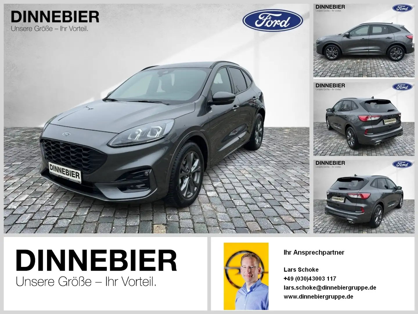 Ford Kuga ST-Line X LED+AHK+Glasdach+Kamera+SHZ Grau - 1