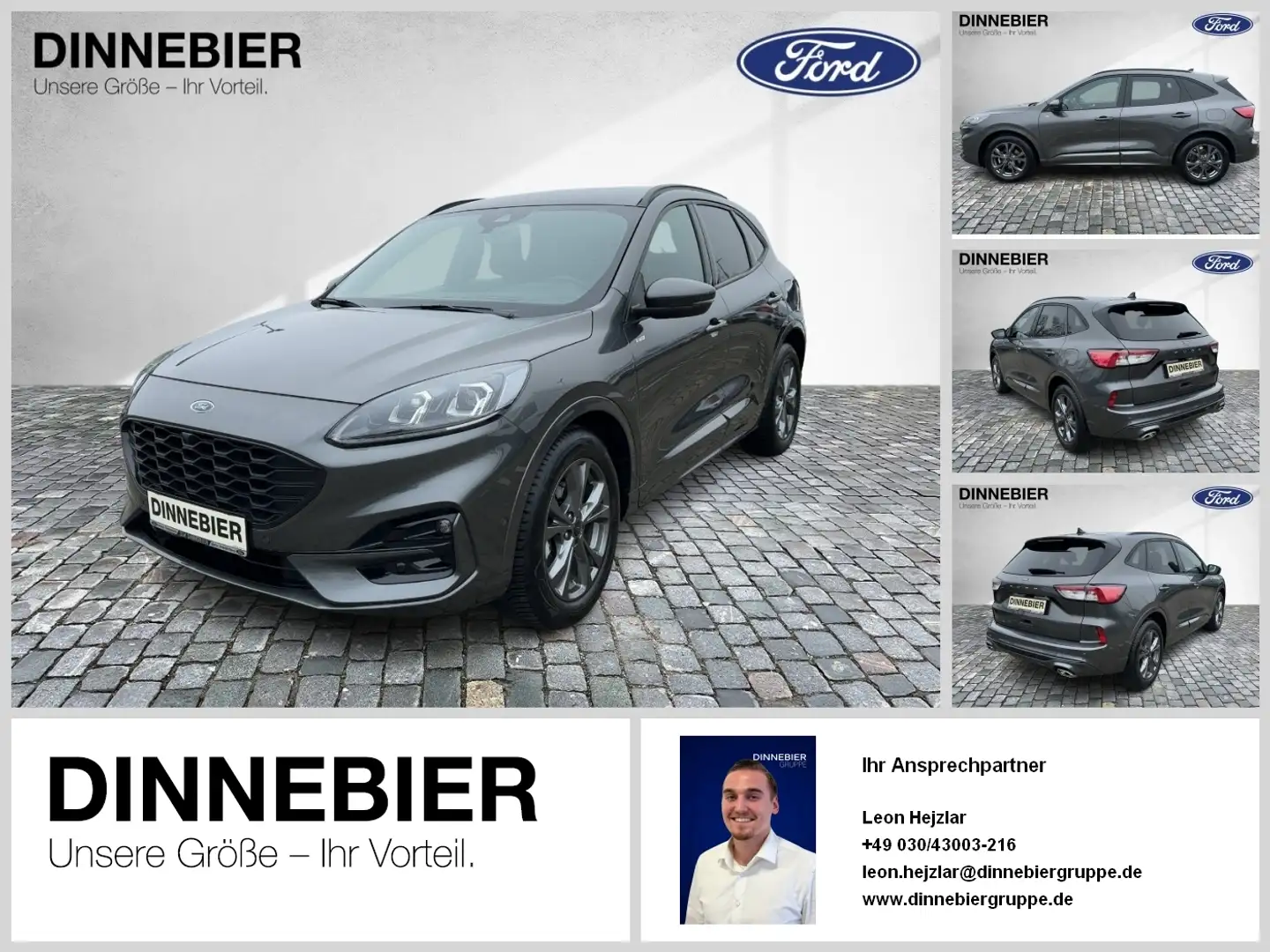 Ford Kuga ST-Line X LED+AHK+Glasdach+Kamera+SHZ Grau - 1